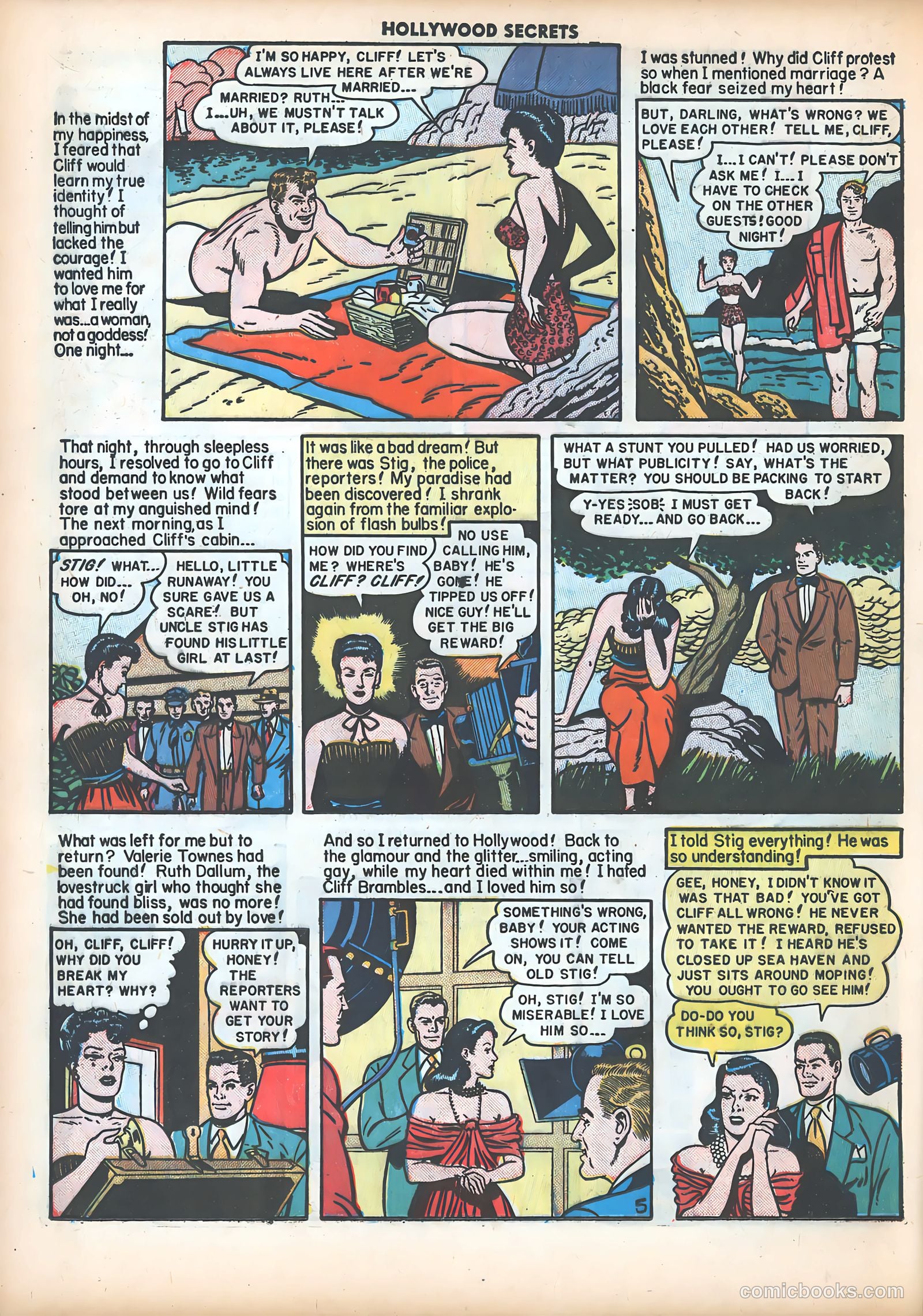 Hollywood Secrets #5 (1950) — page 16 of 36