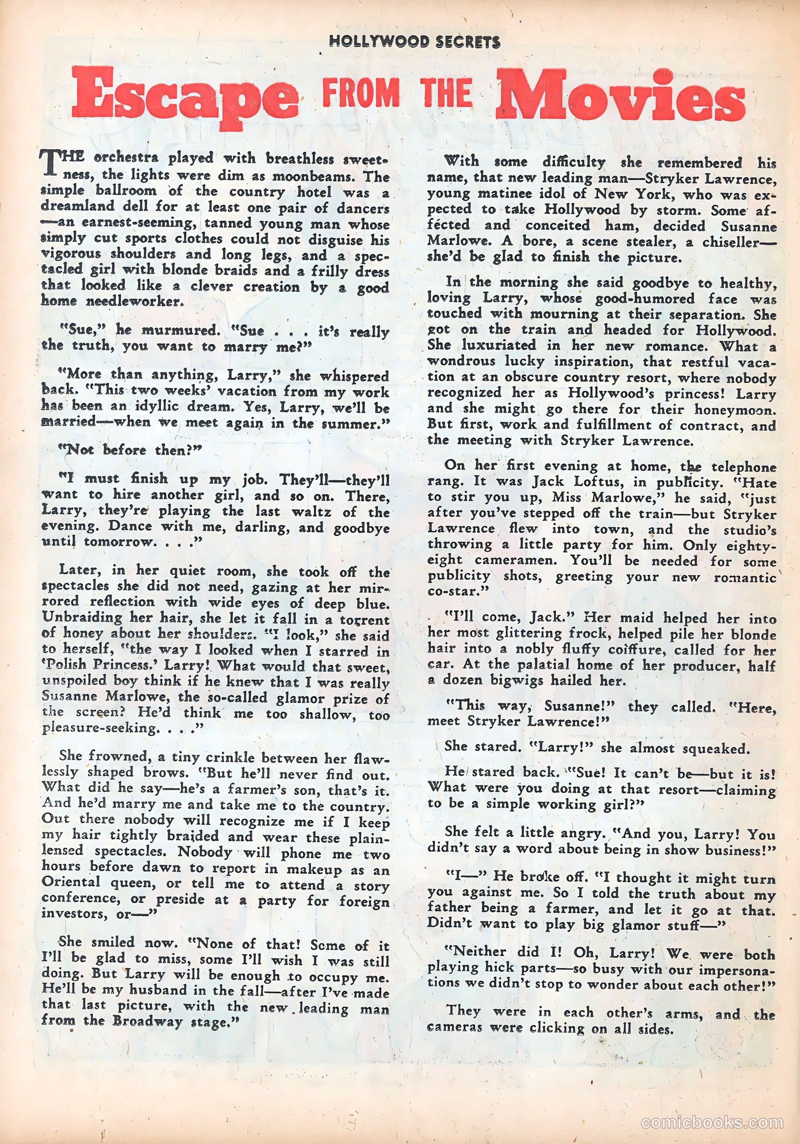 Hollywood Secrets #5 (1950) — page 26 of 36