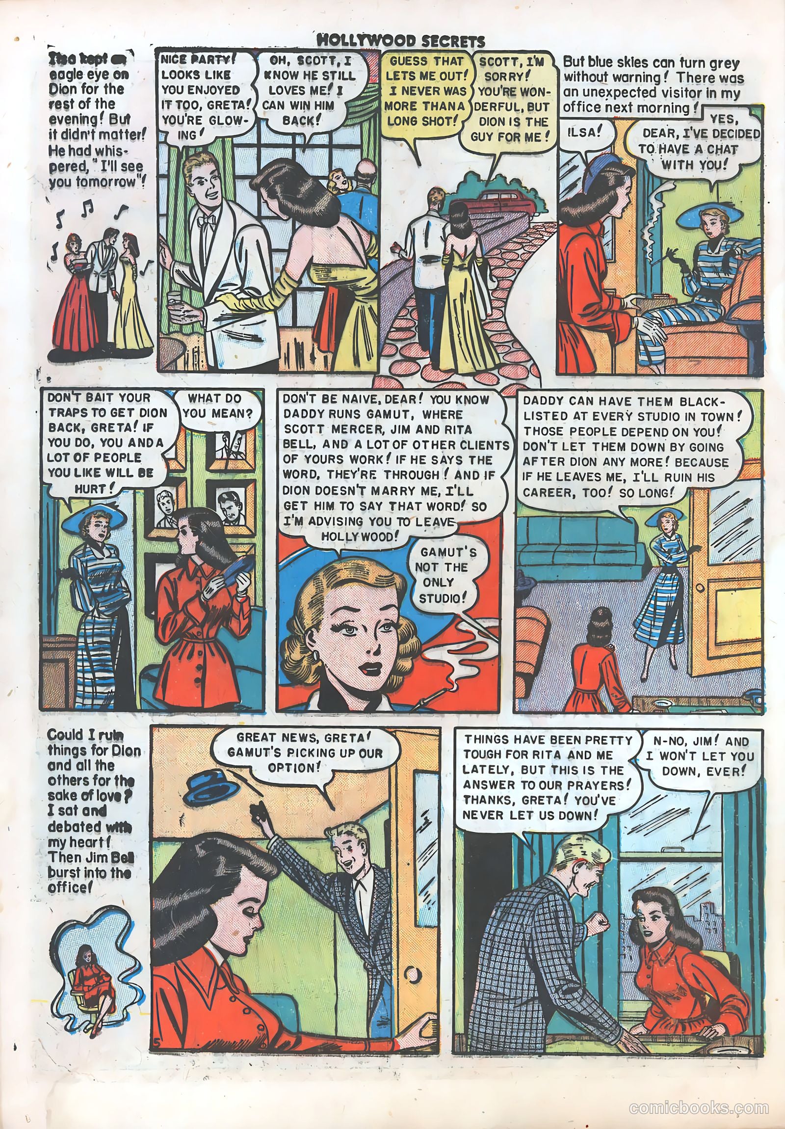 Hollywood Secrets #6 (1950) — page 16 of 51