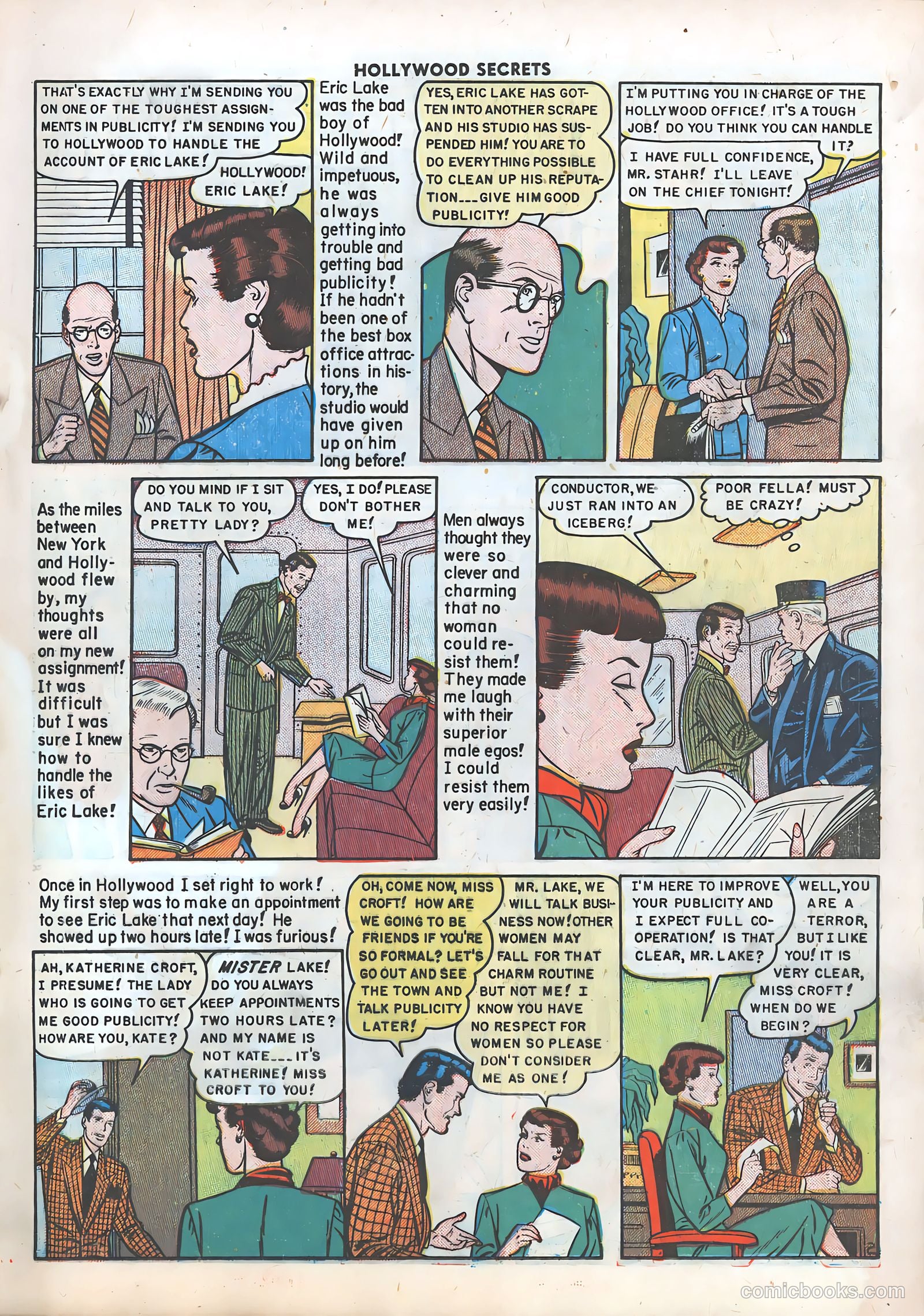 Hollywood Secrets #6 (1950) — page 21 of 51