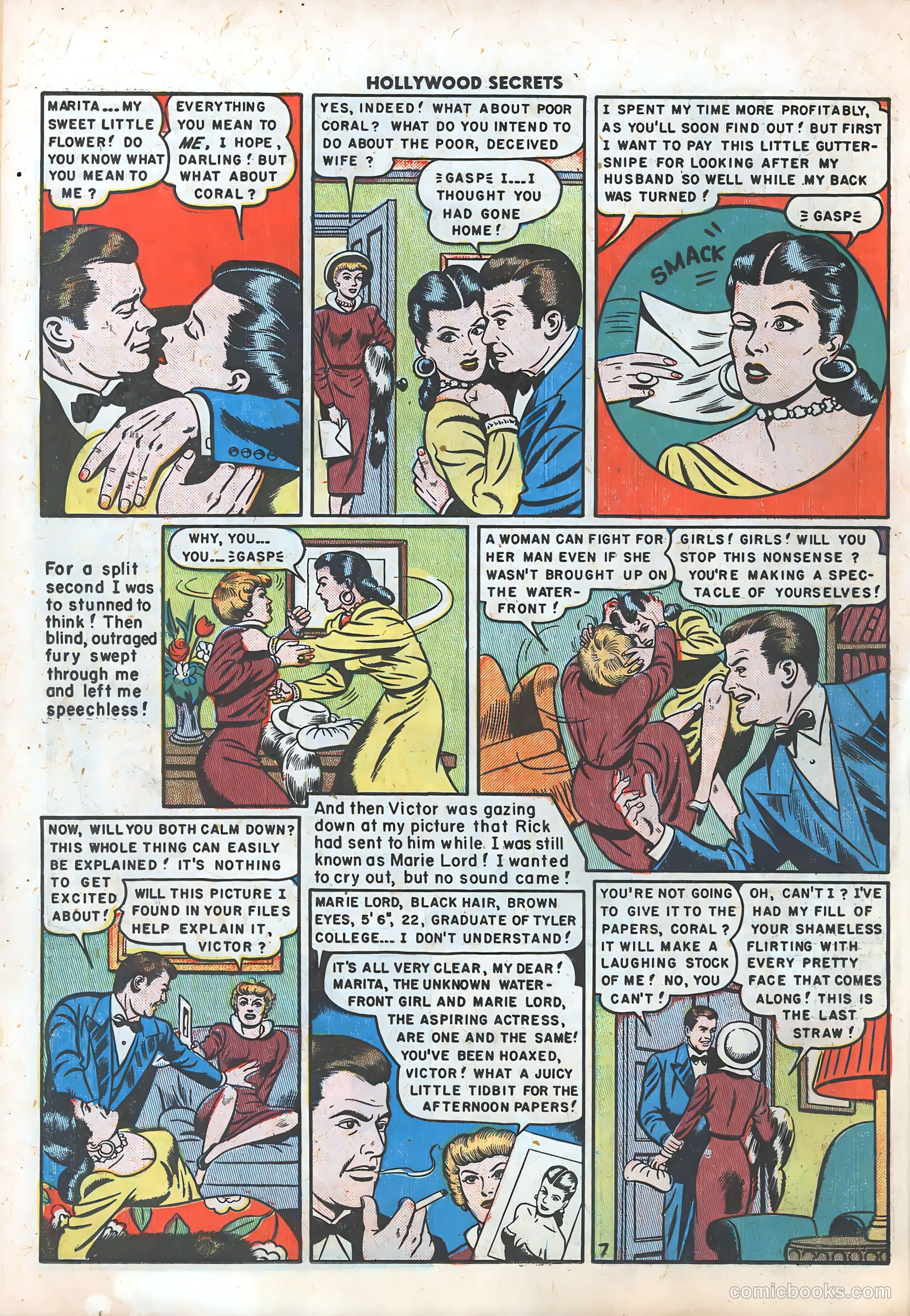 Hollywood Secrets #6 (1950) — page 33 of 51