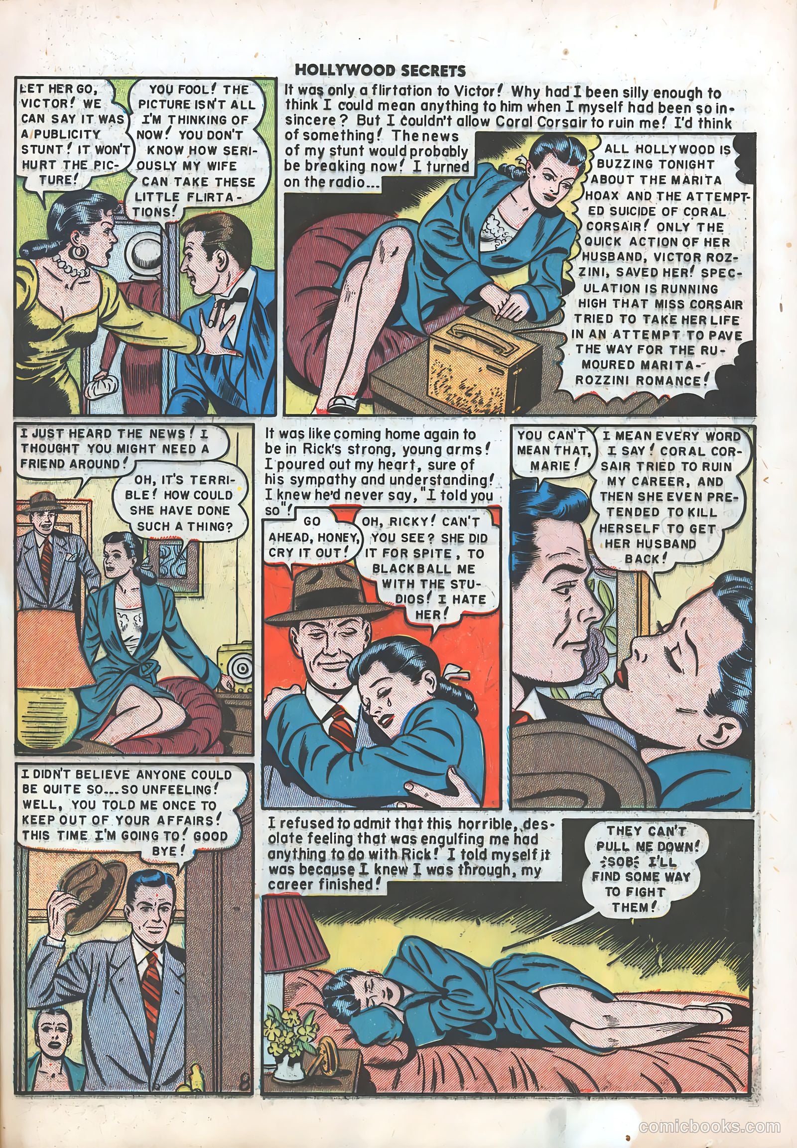 Hollywood Secrets #6 (1950) — page 34 of 51