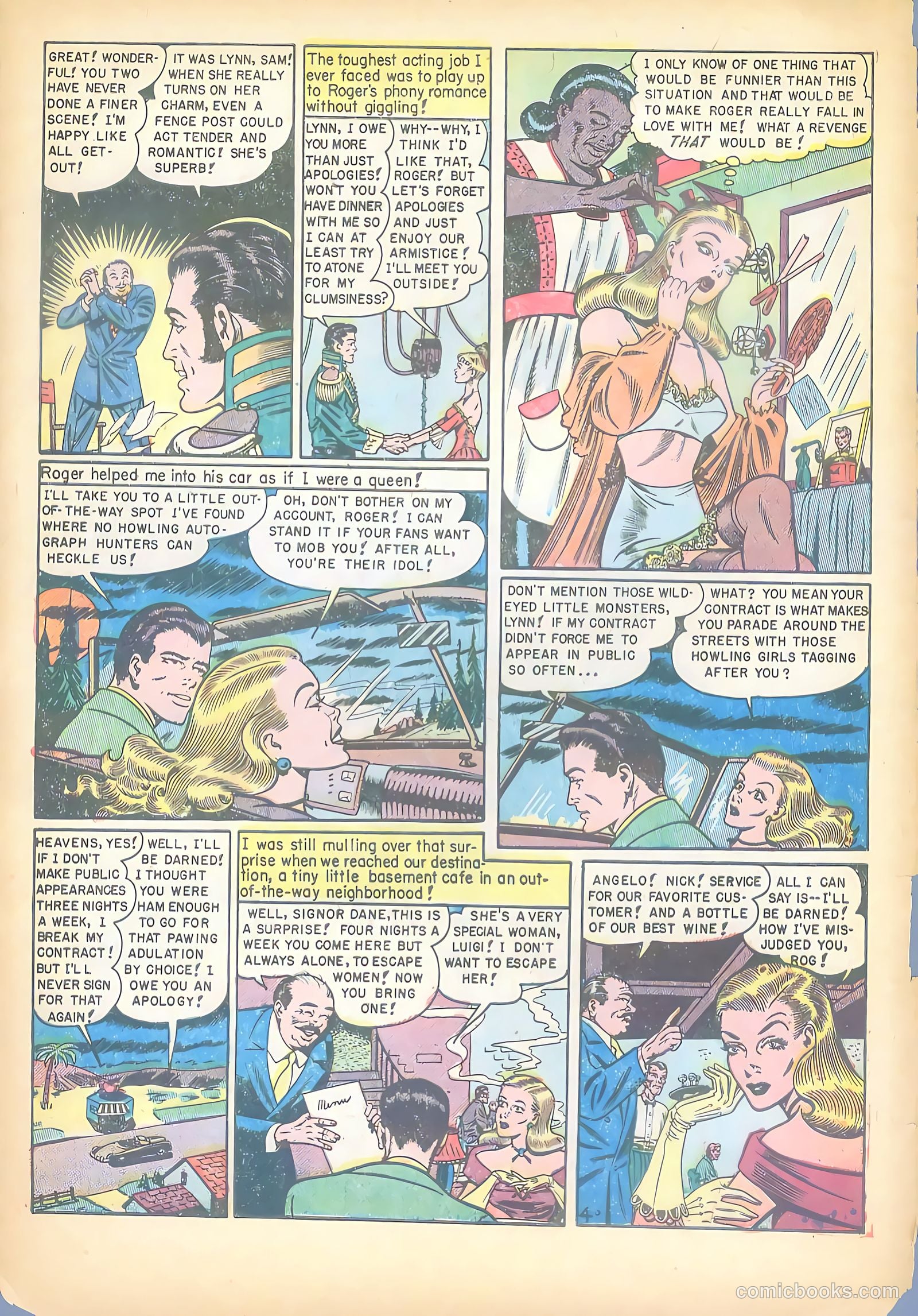Hollywood Secrets of Romance #9 (1958) — page 6 of 36