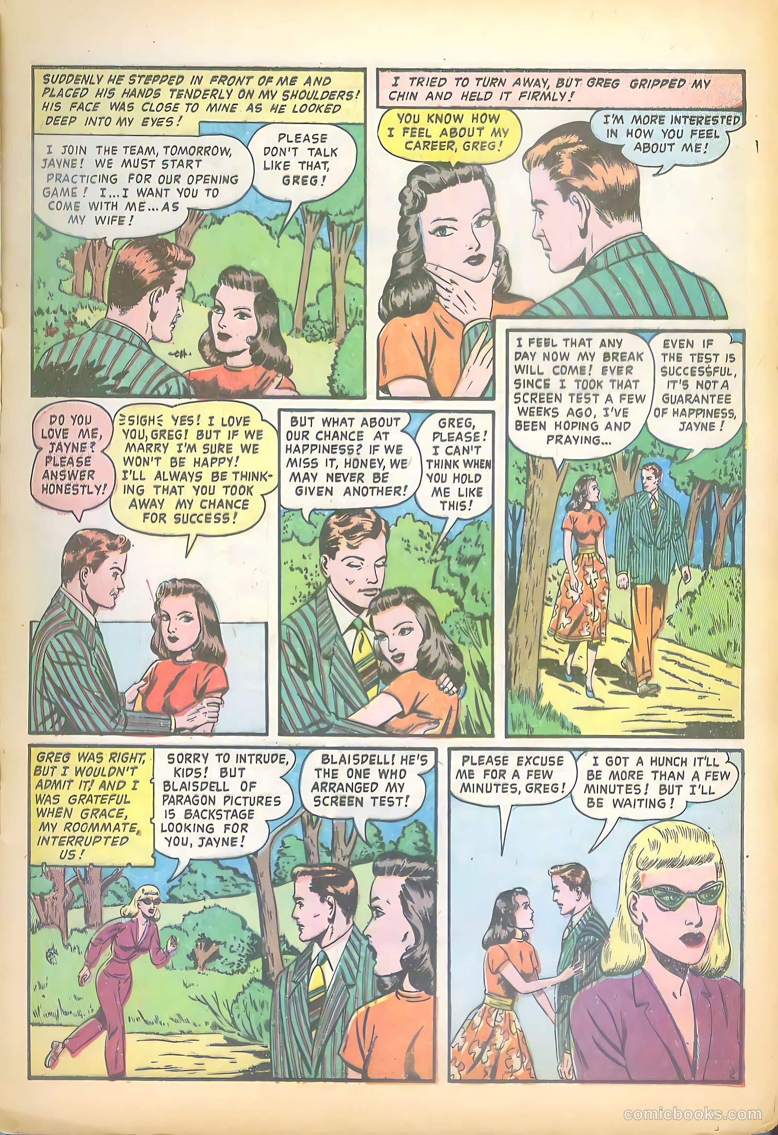Hollywood Secrets of Romance #9 (1958) — page 13 of 36