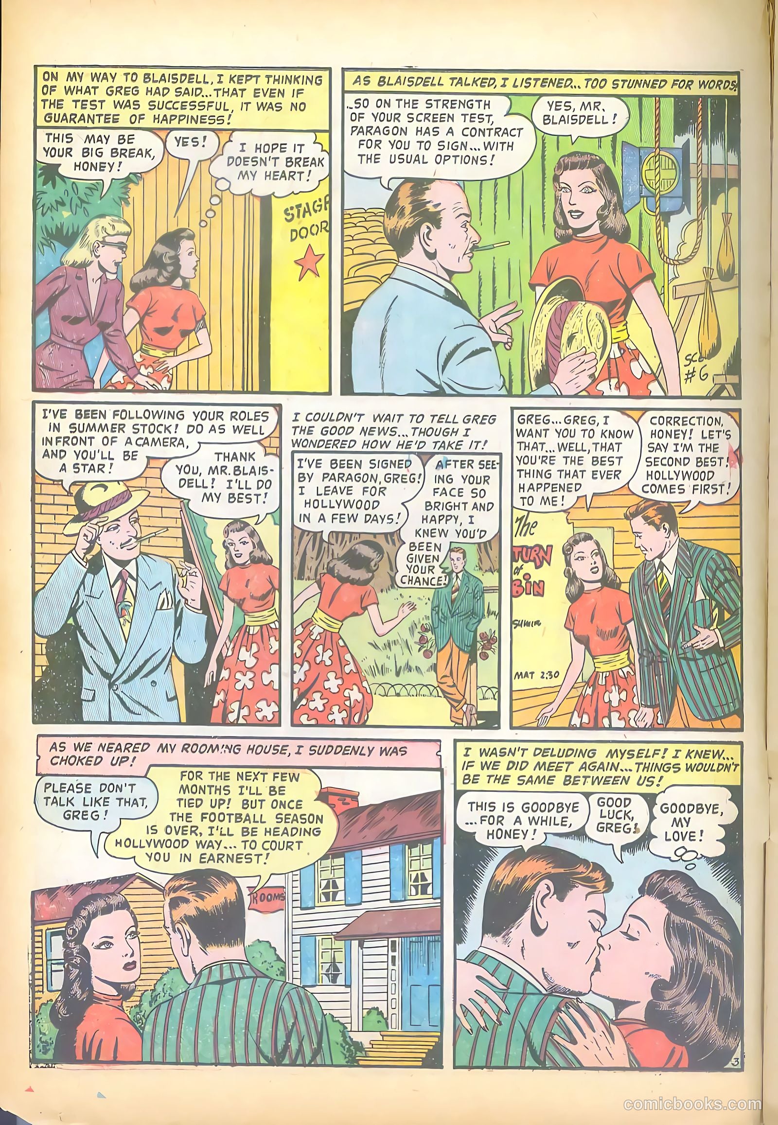 Hollywood Secrets of Romance #9 (1958) — page 14 of 36