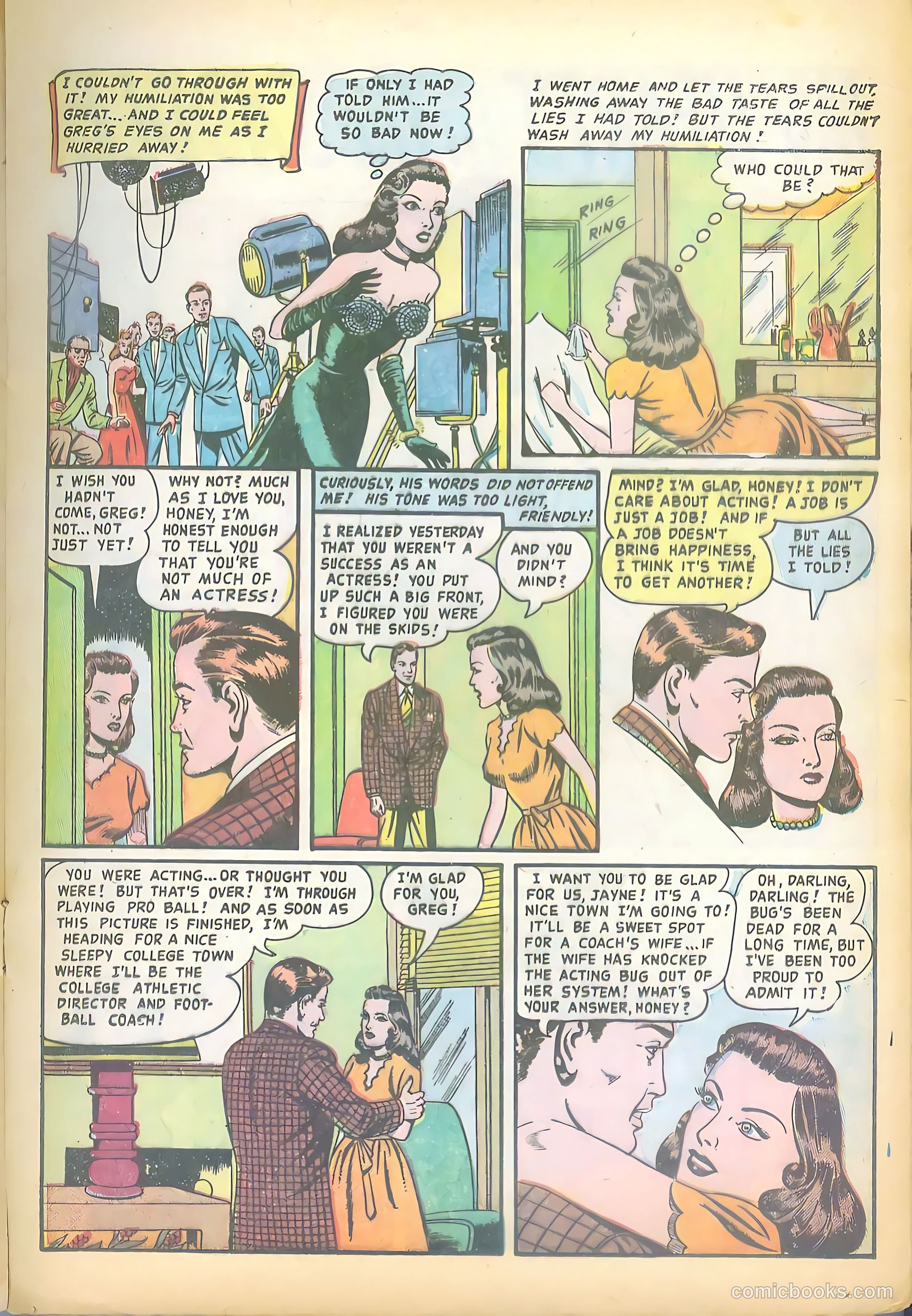 Hollywood Secrets of Romance #9 (1958) — page 17 of 36