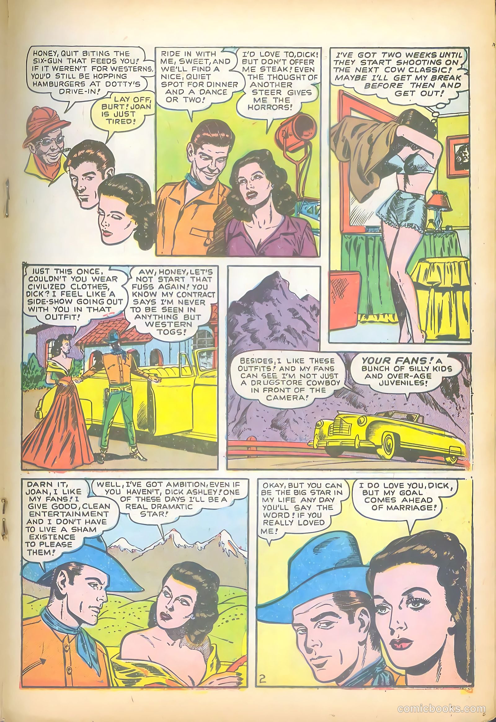 Hollywood Secrets of Romance #9 (1958) — page 19 of 36