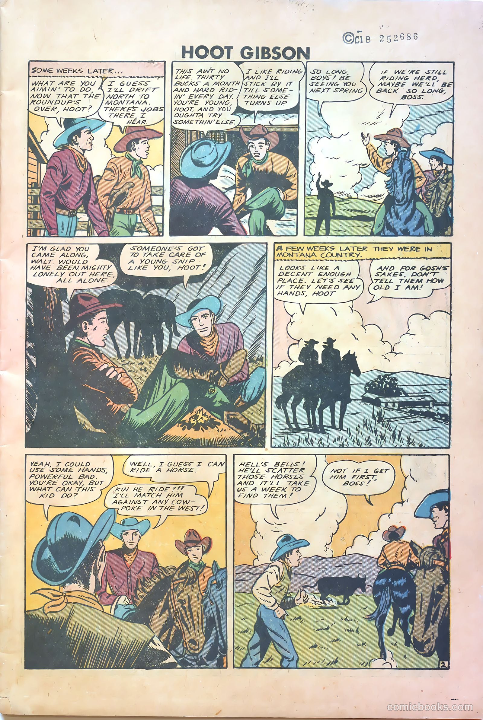 Hoot Gibson #5 (1950) — page 3 of 36
