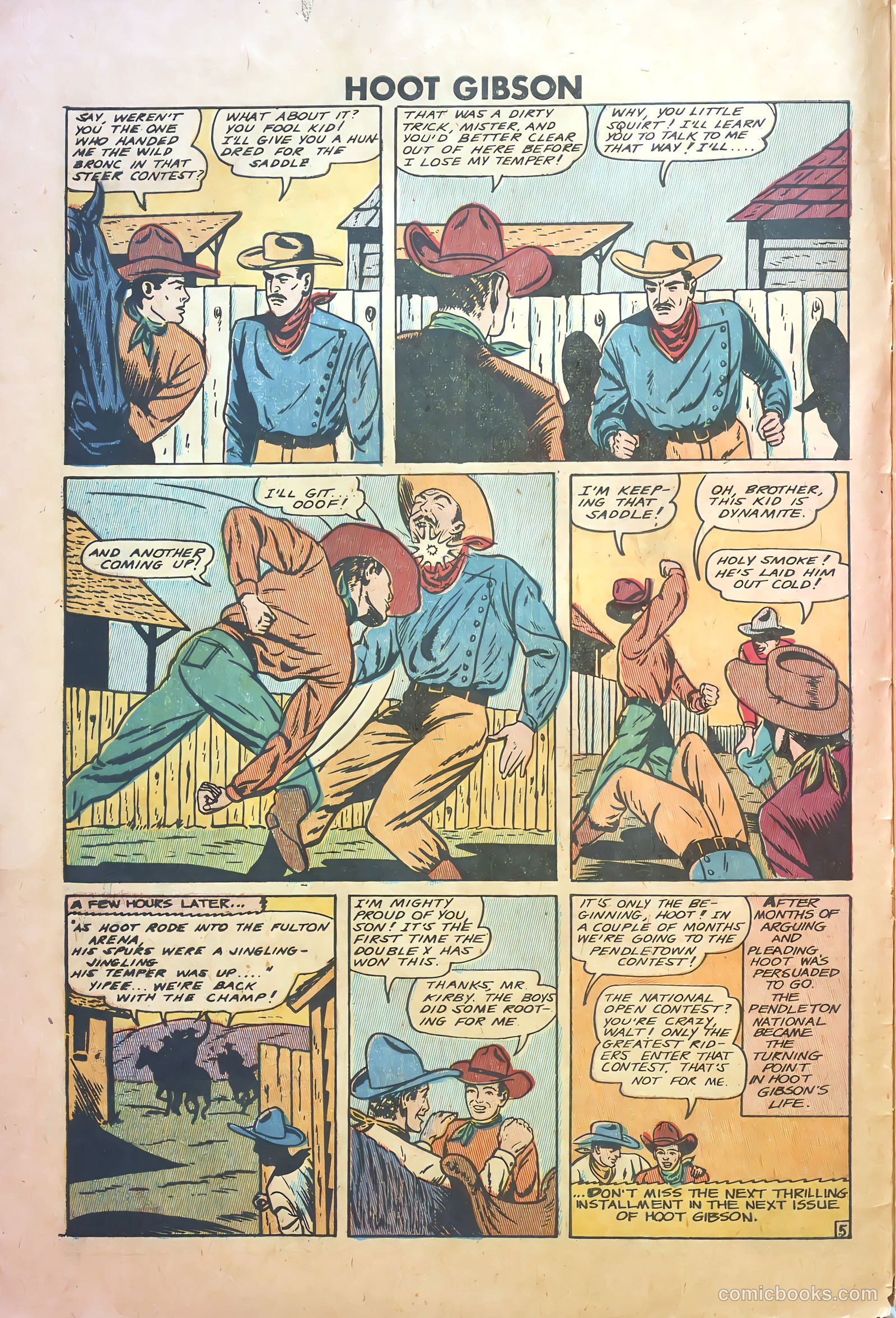 Hoot Gibson #5 (1950) — page 6 of 36