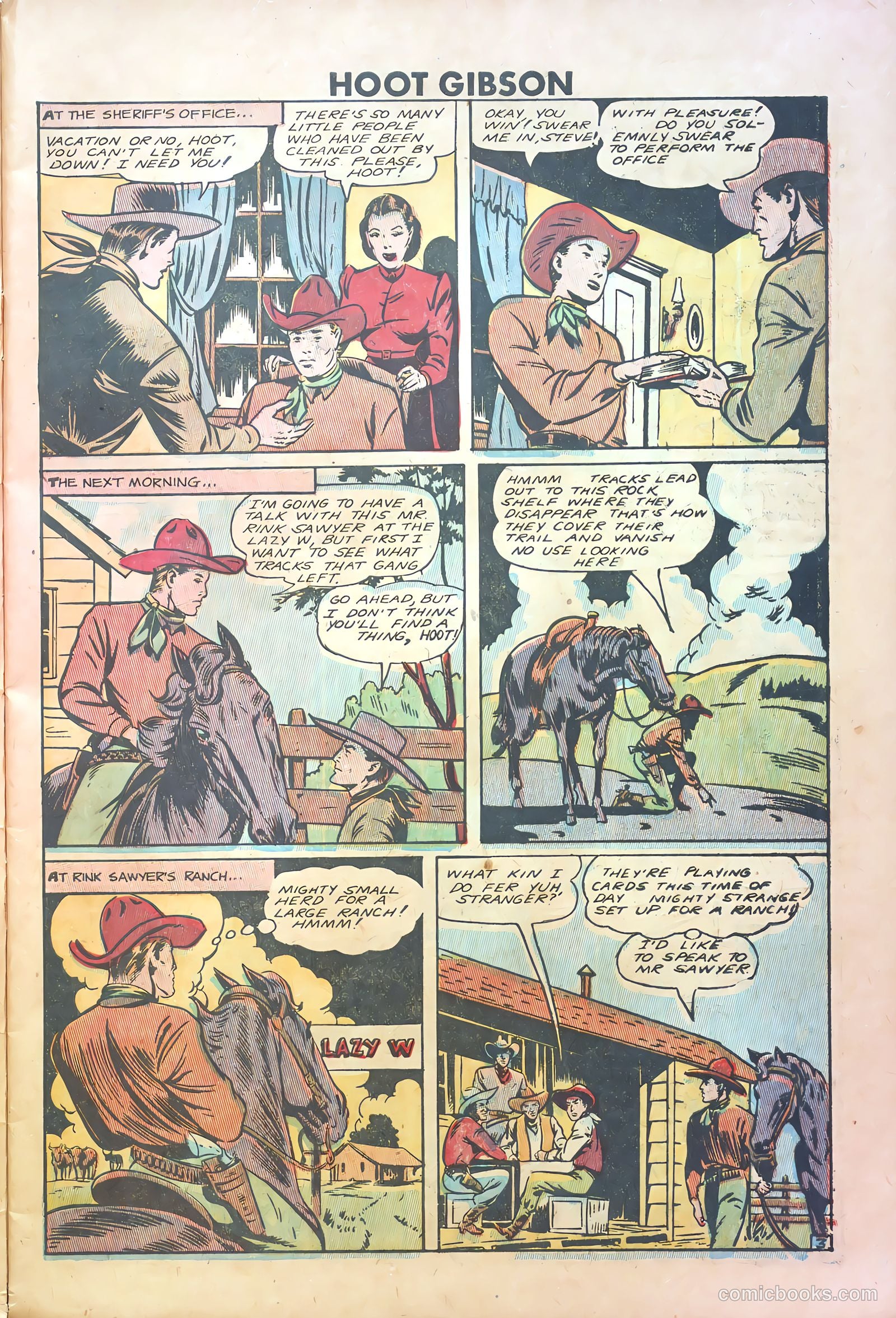 Hoot Gibson #5 (1950) — page 9 of 36