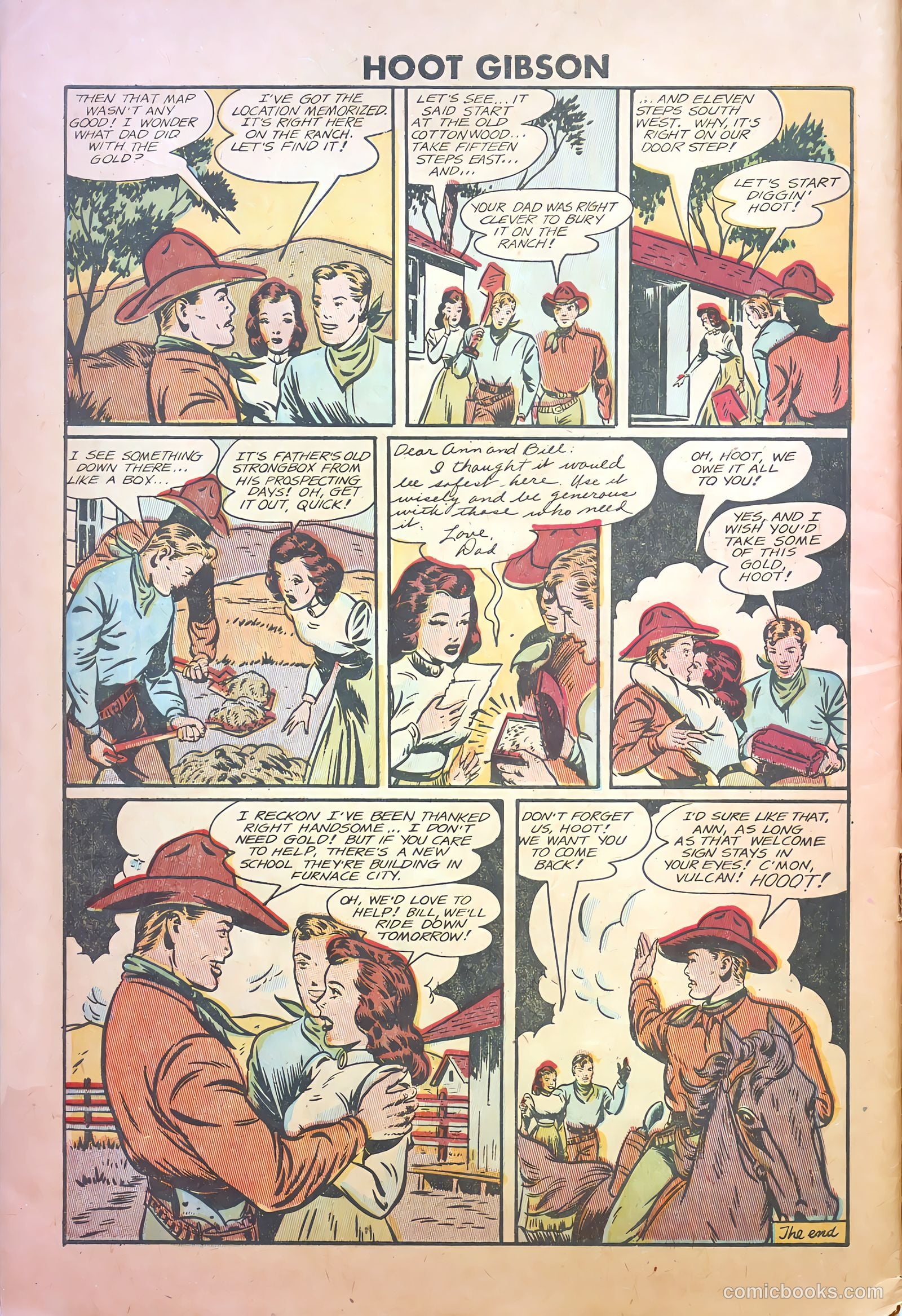 Hoot Gibson #5 (1950) — page 32 of 36