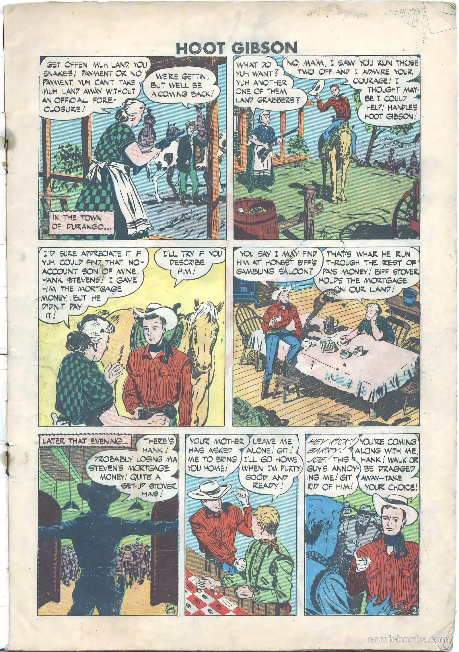 Hoot Gibson #6 (1950) — page 3 of 36