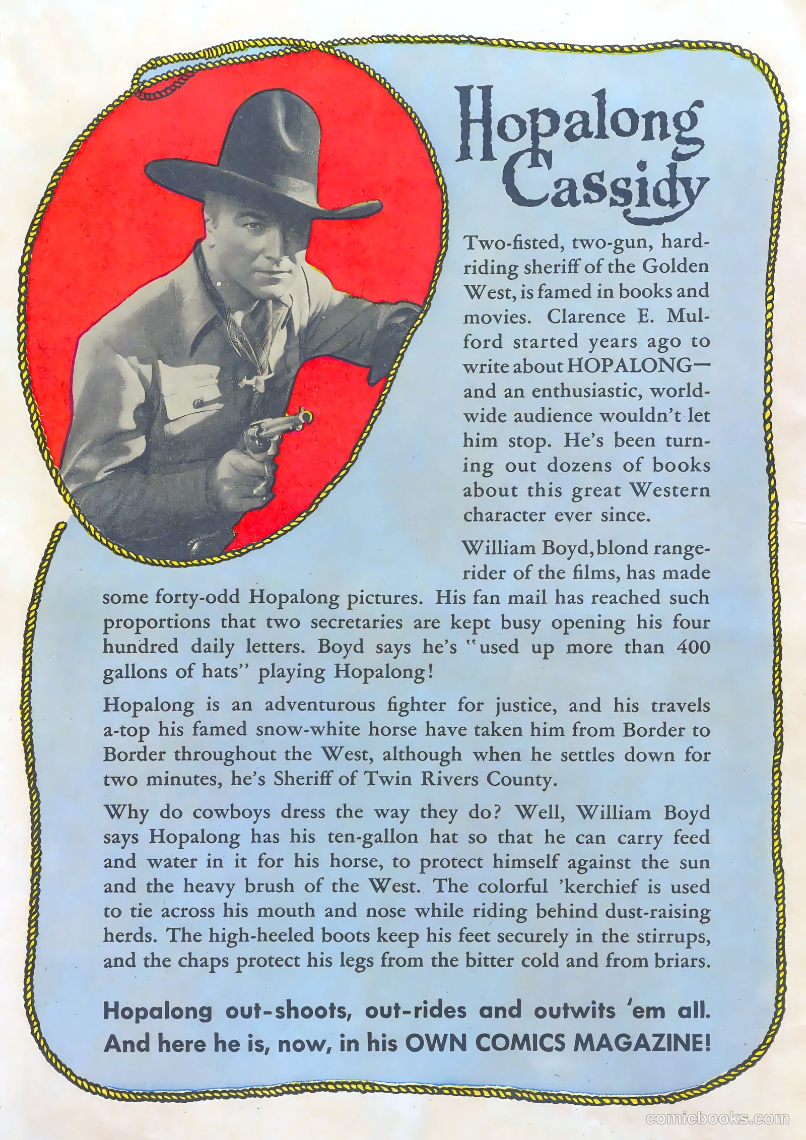 Hopalong Cassidy #1 (1943) — page 2 of 67