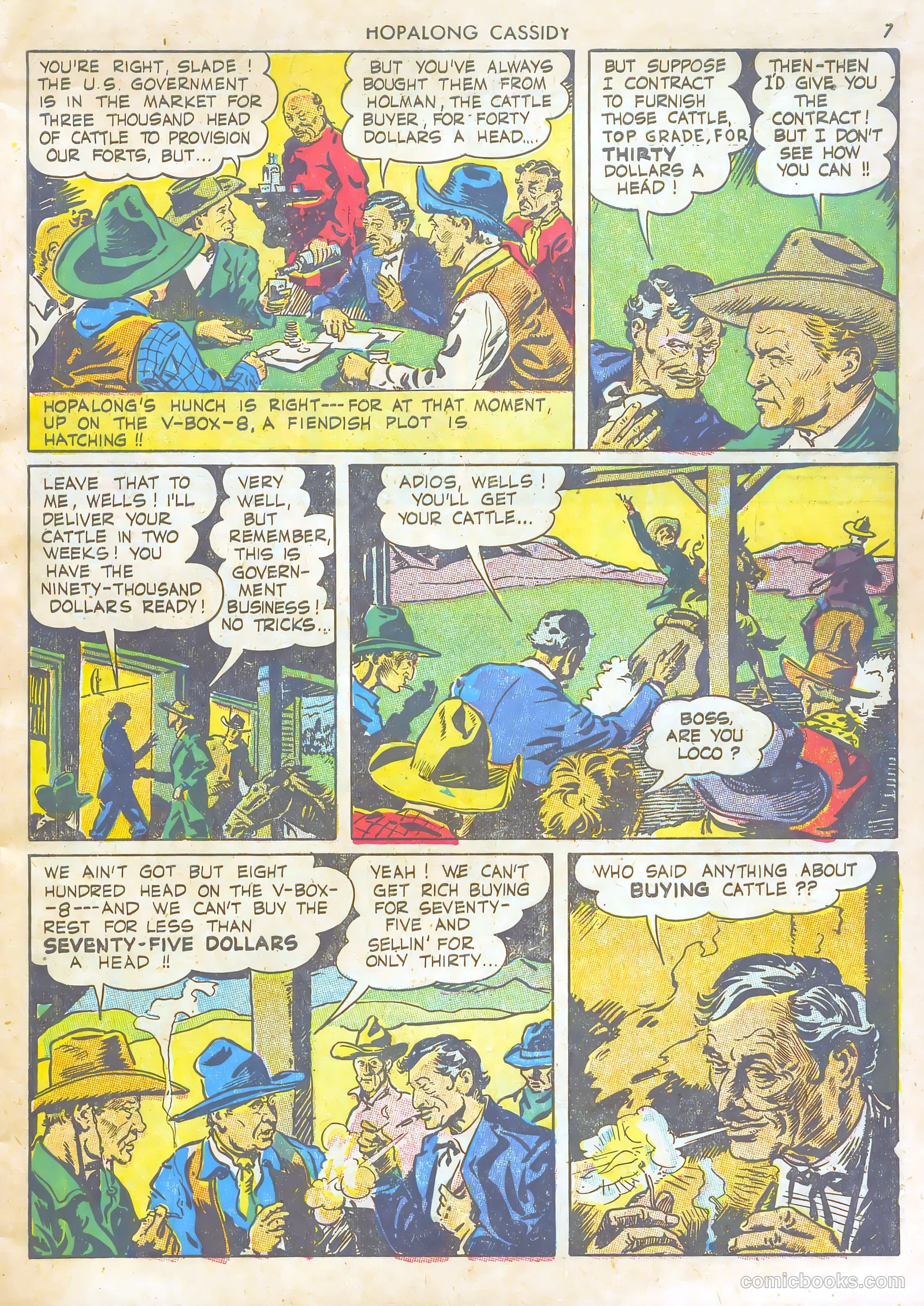 Hopalong Cassidy #1 (1943) — page 7 of 67