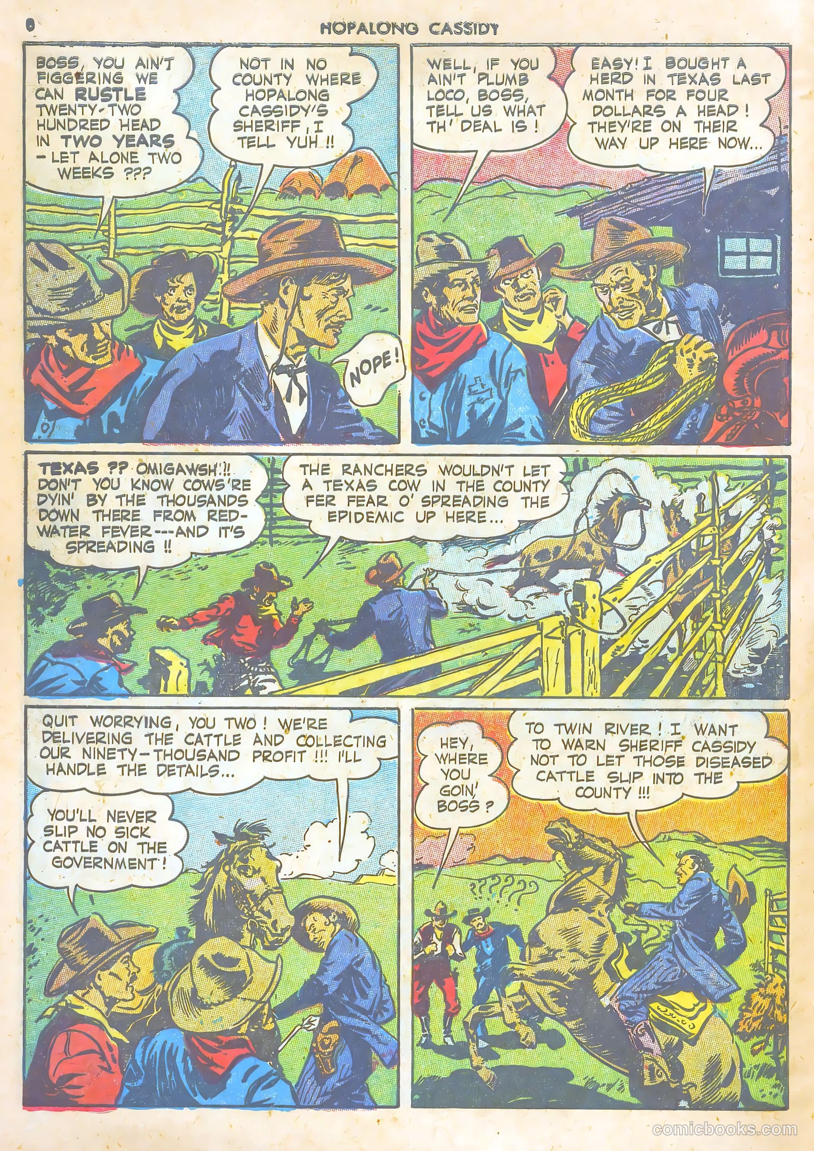 Hopalong Cassidy #1 (1943) — page 8 of 67