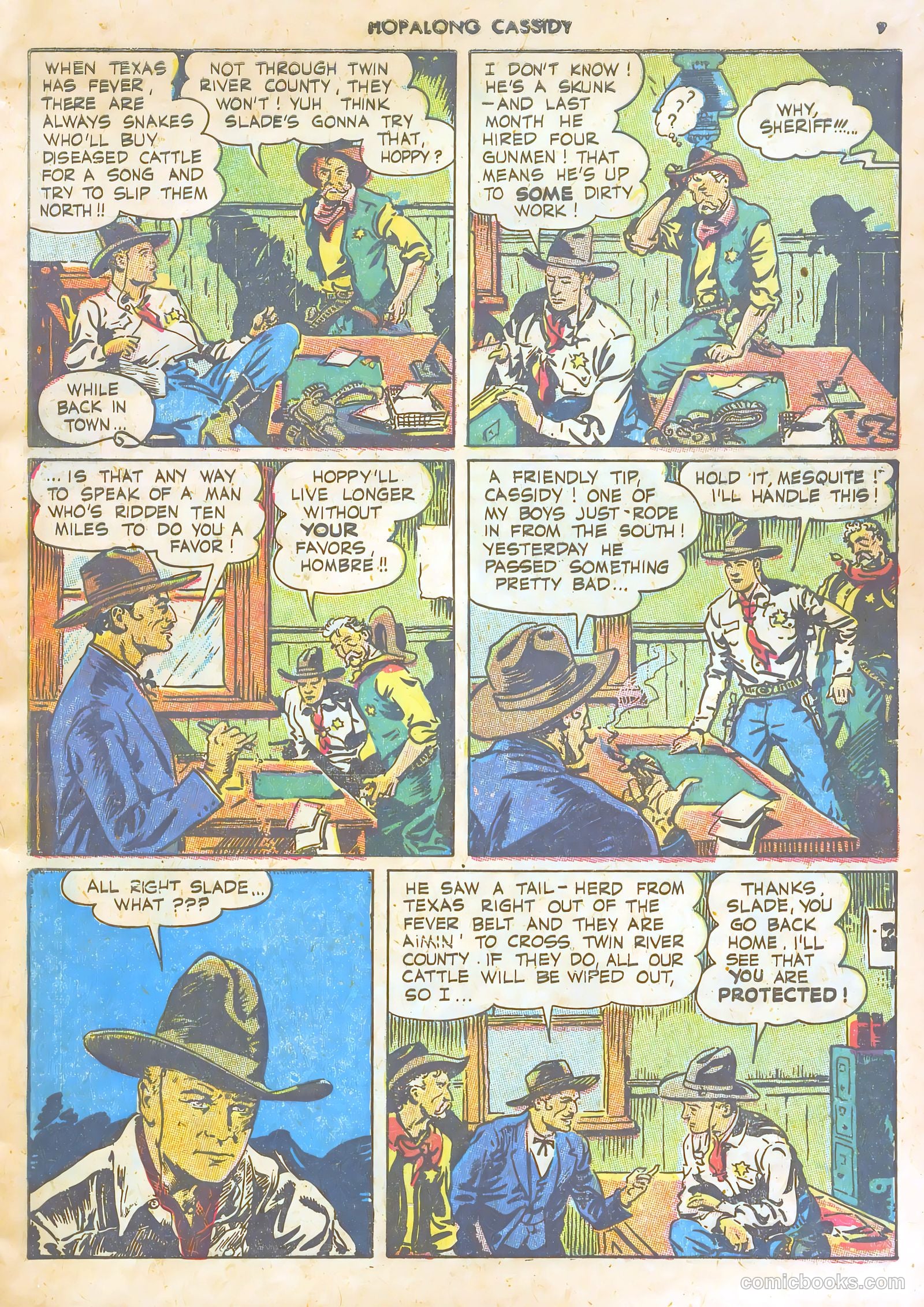 Hopalong Cassidy #1 (1943) — page 9 of 67