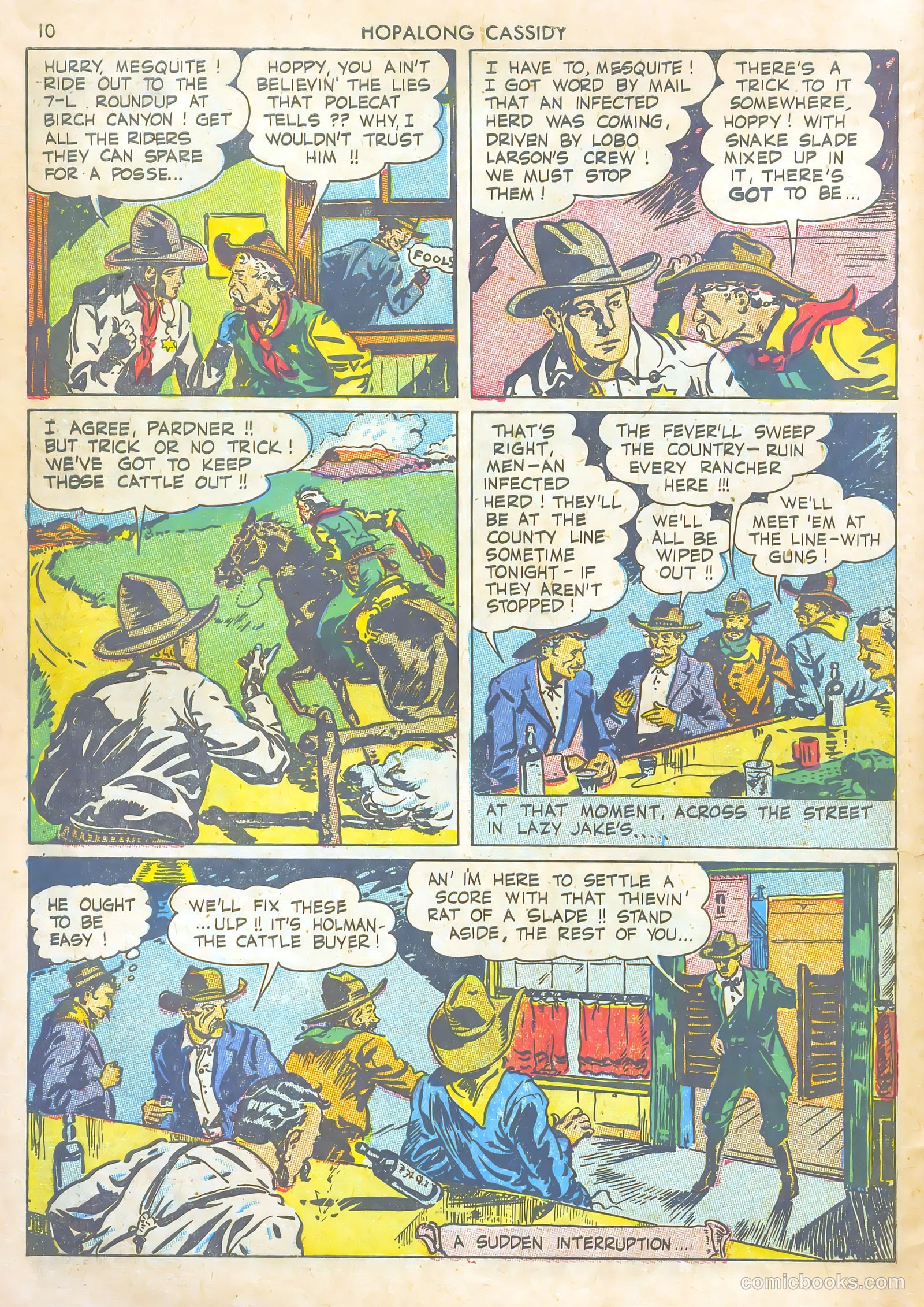 Hopalong Cassidy #1 (1943) — page 10 of 67