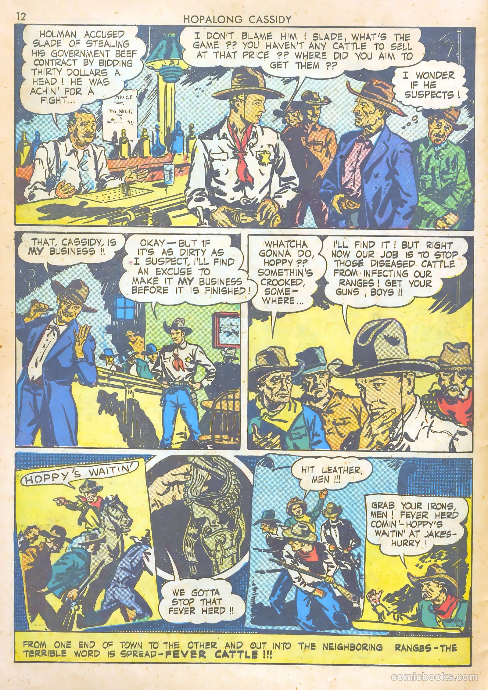 Hopalong Cassidy #1 (1943) — page 12 of 67