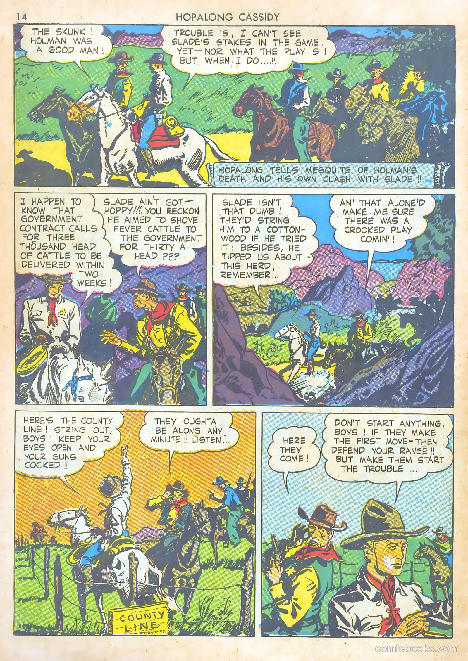 Hopalong Cassidy #1 (1943) — page 14 of 67