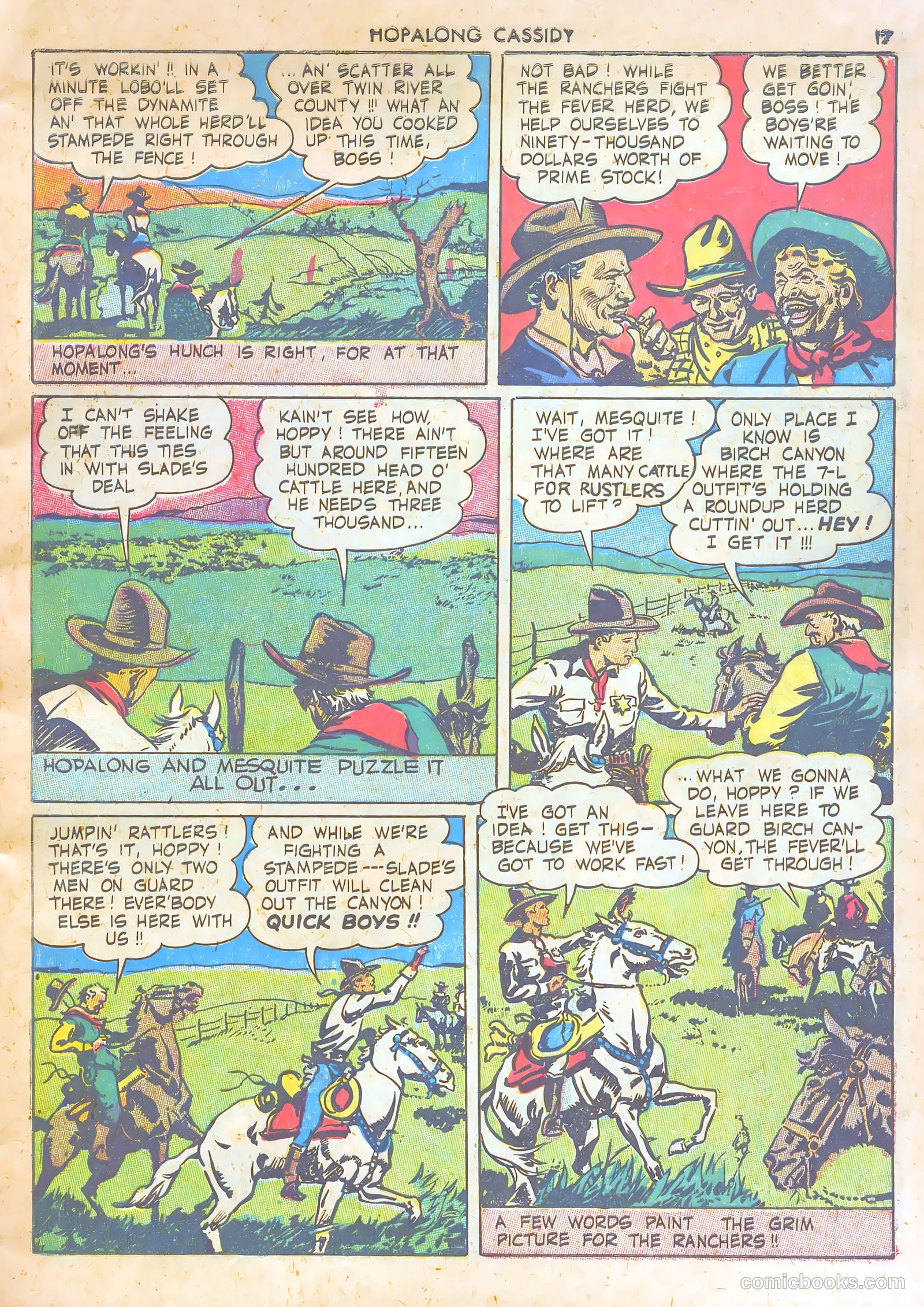 Hopalong Cassidy #1 (1943) — page 17 of 67