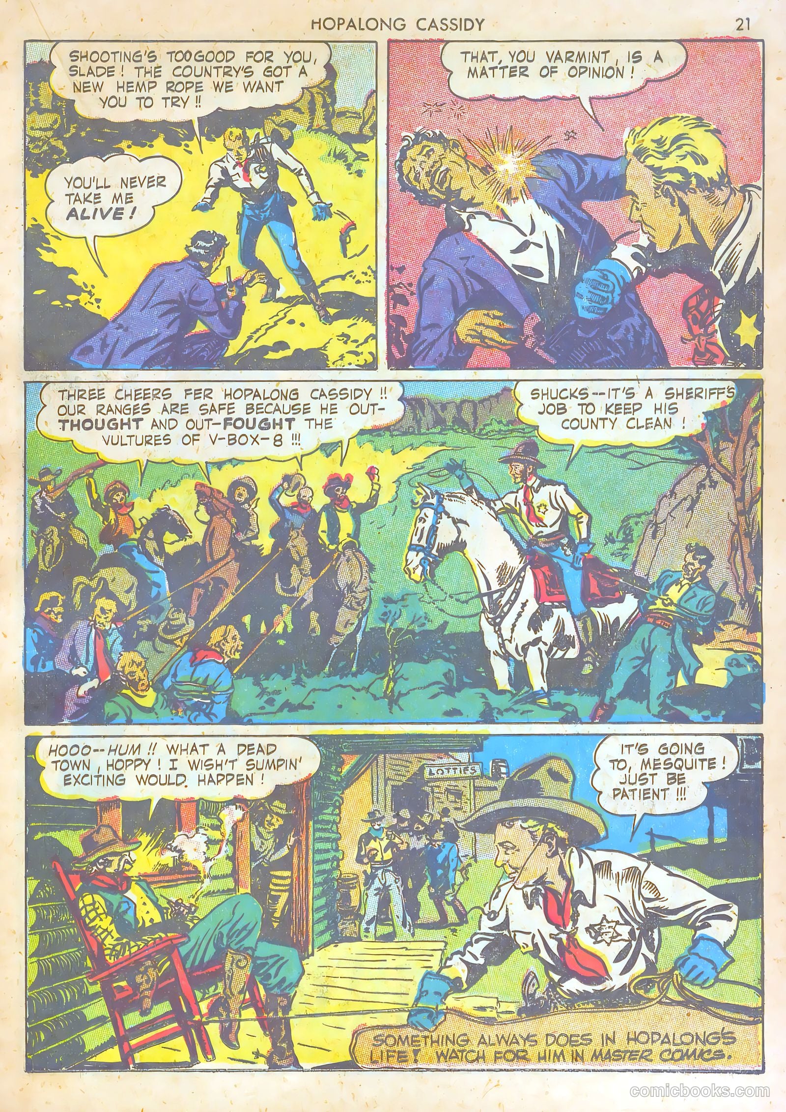 Hopalong Cassidy #1 (1943) — page 21 of 67