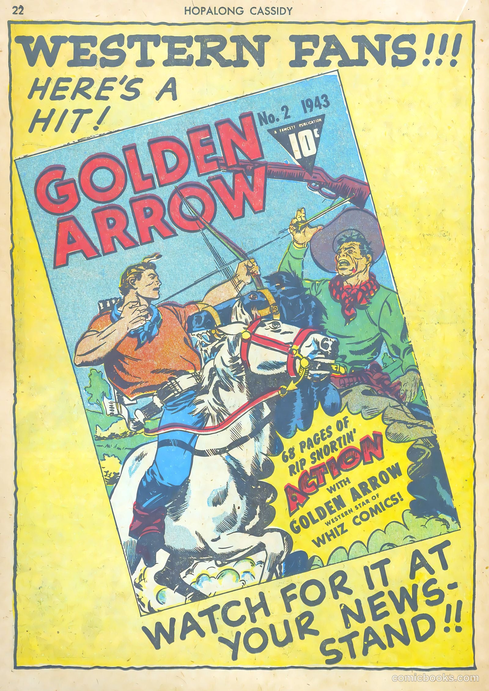 Hopalong Cassidy #1 (1943) — page 22 of 67