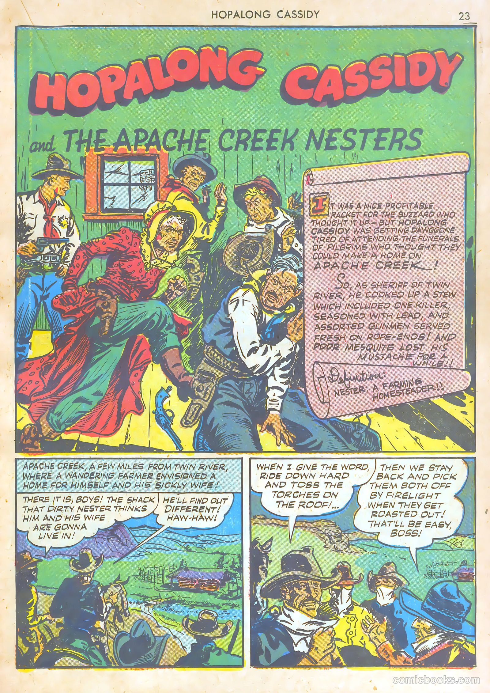Hopalong Cassidy #1 (1943) — page 23 of 67