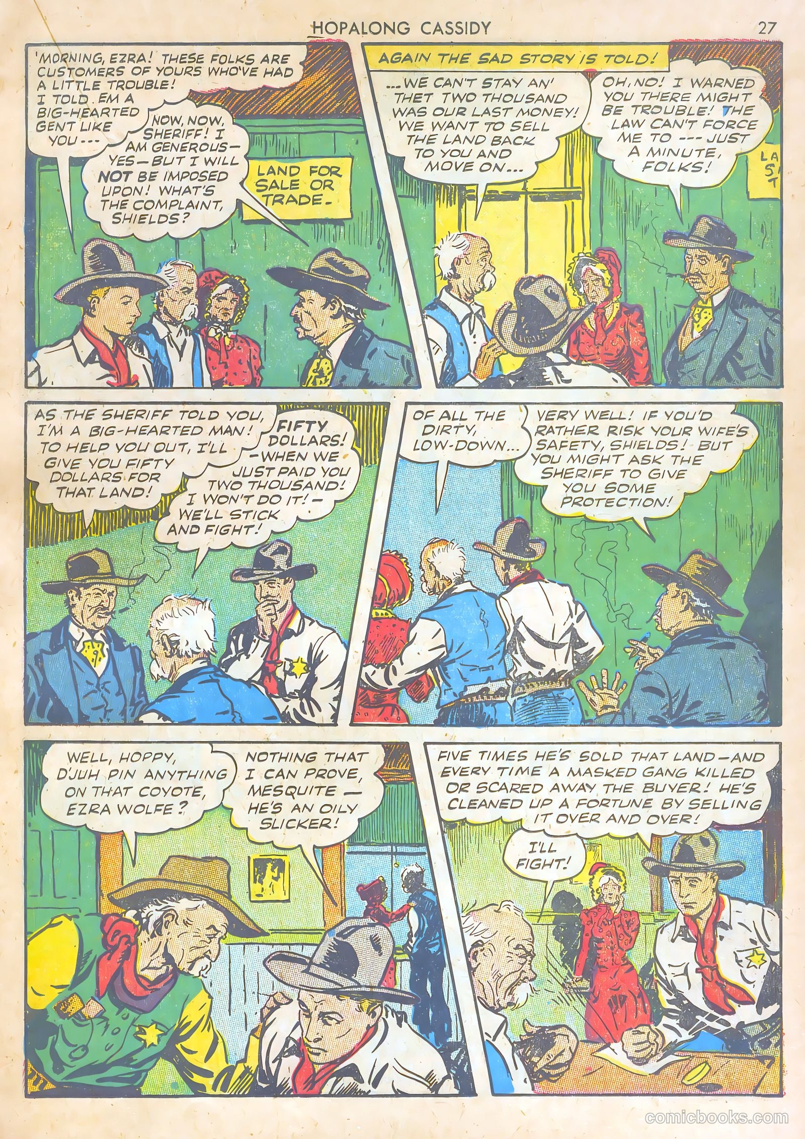 Hopalong Cassidy #1 (1943) — page 27 of 67