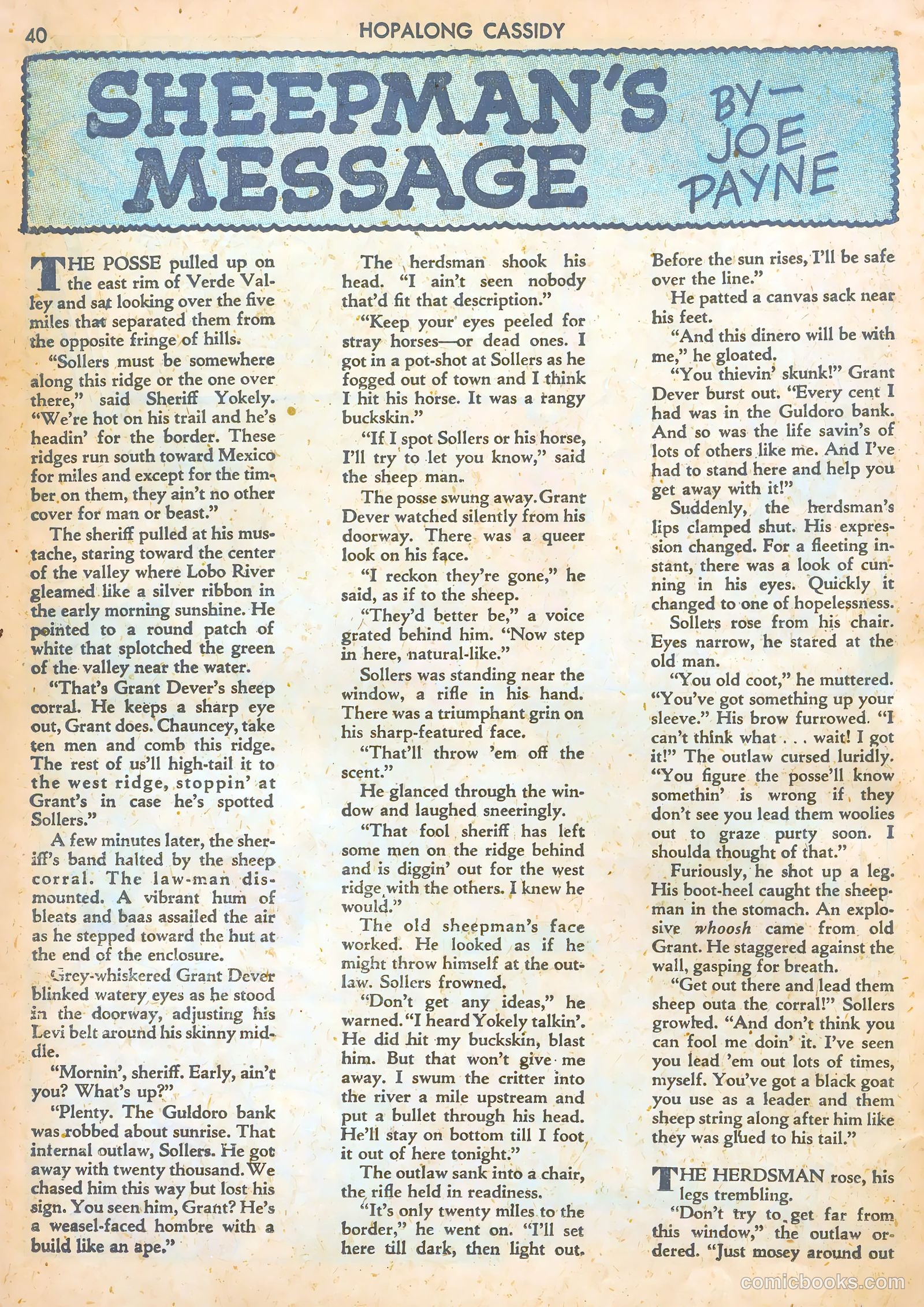 Hopalong Cassidy #1 (1943) — page 39 of 67