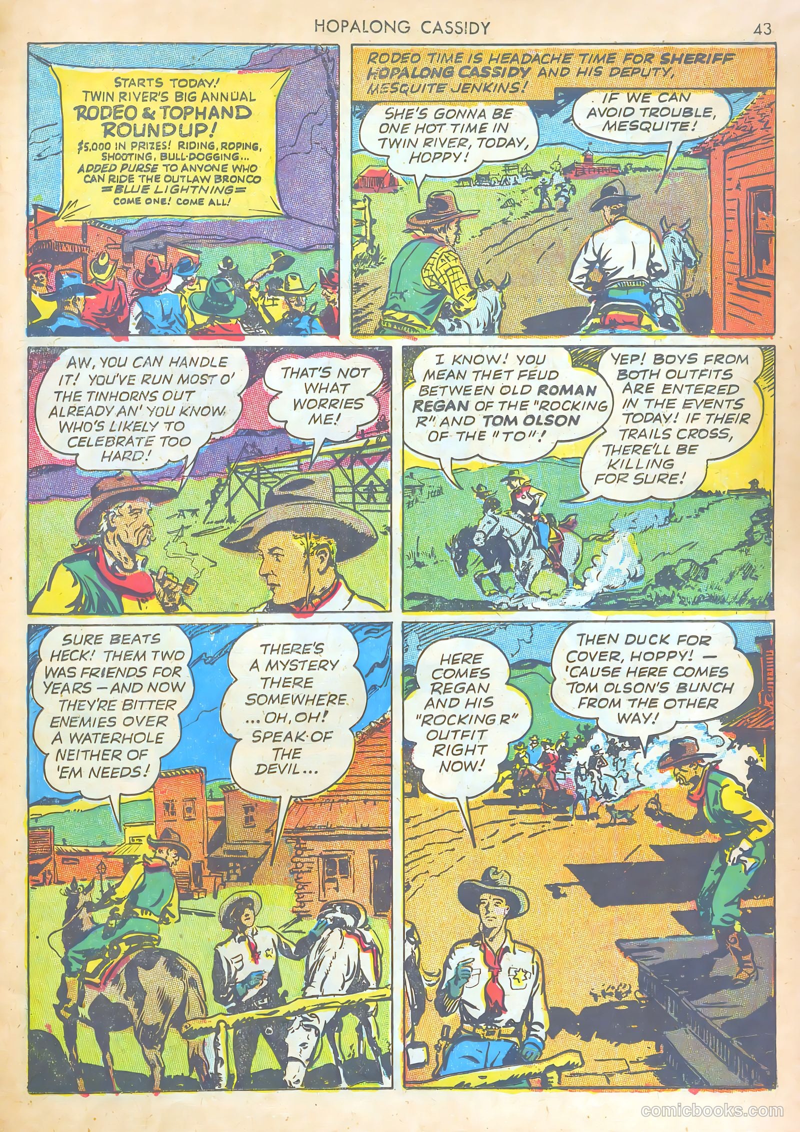 Hopalong Cassidy #1 (1943) — page 42 of 67