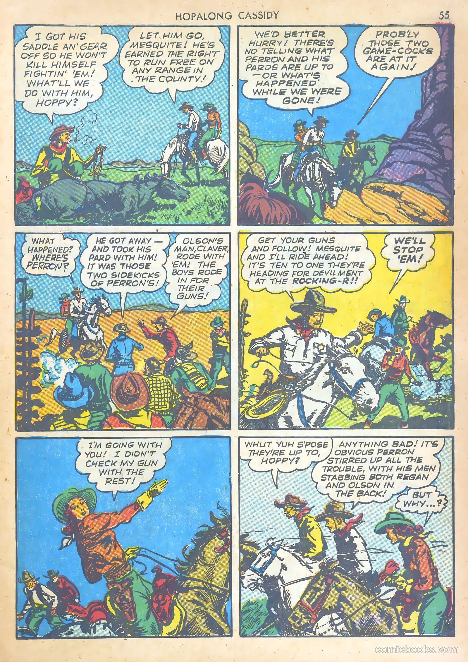 Hopalong Cassidy #1 (1943) — page 54 of 67