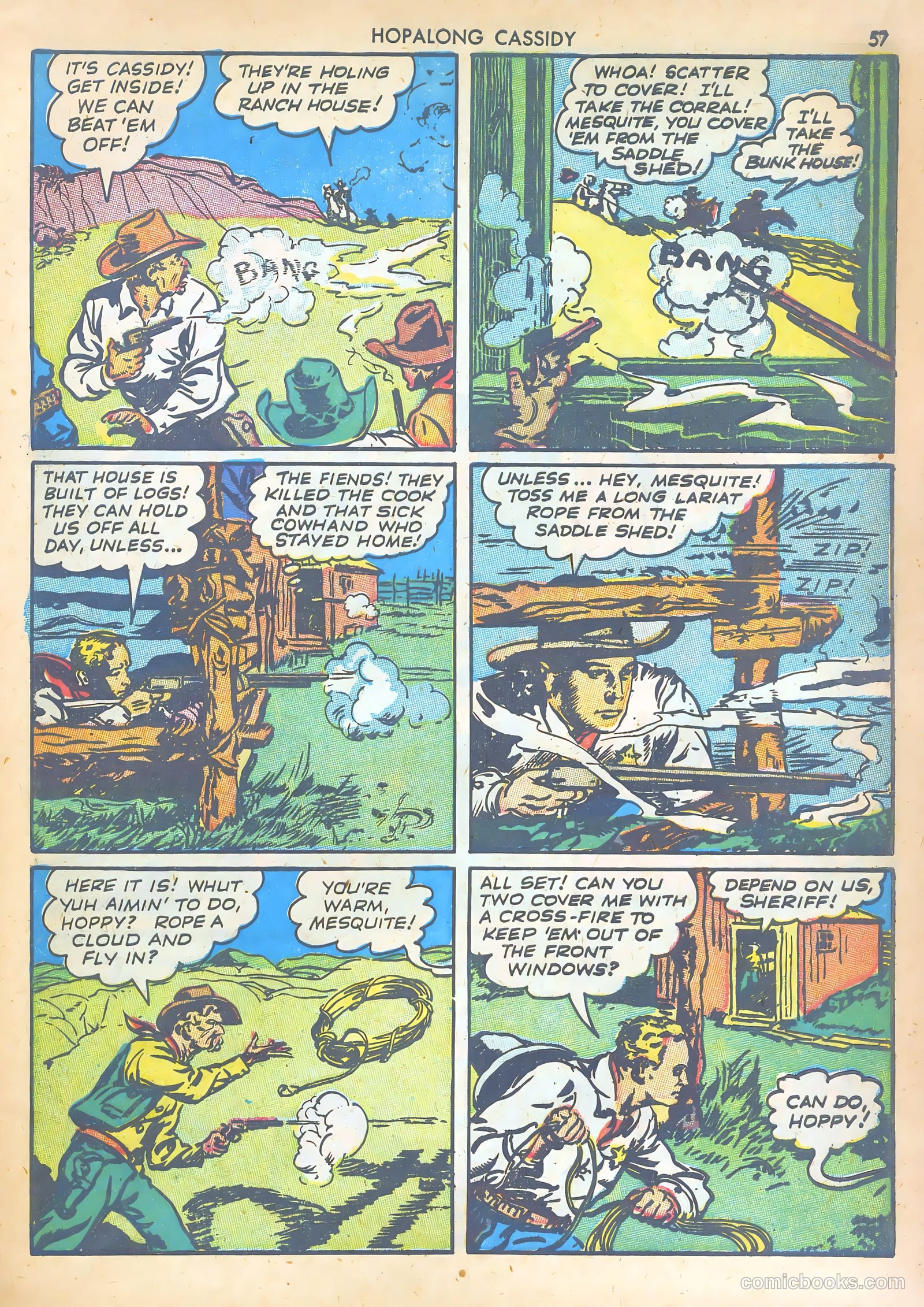 Hopalong Cassidy #1 (1943) — page 56 of 67