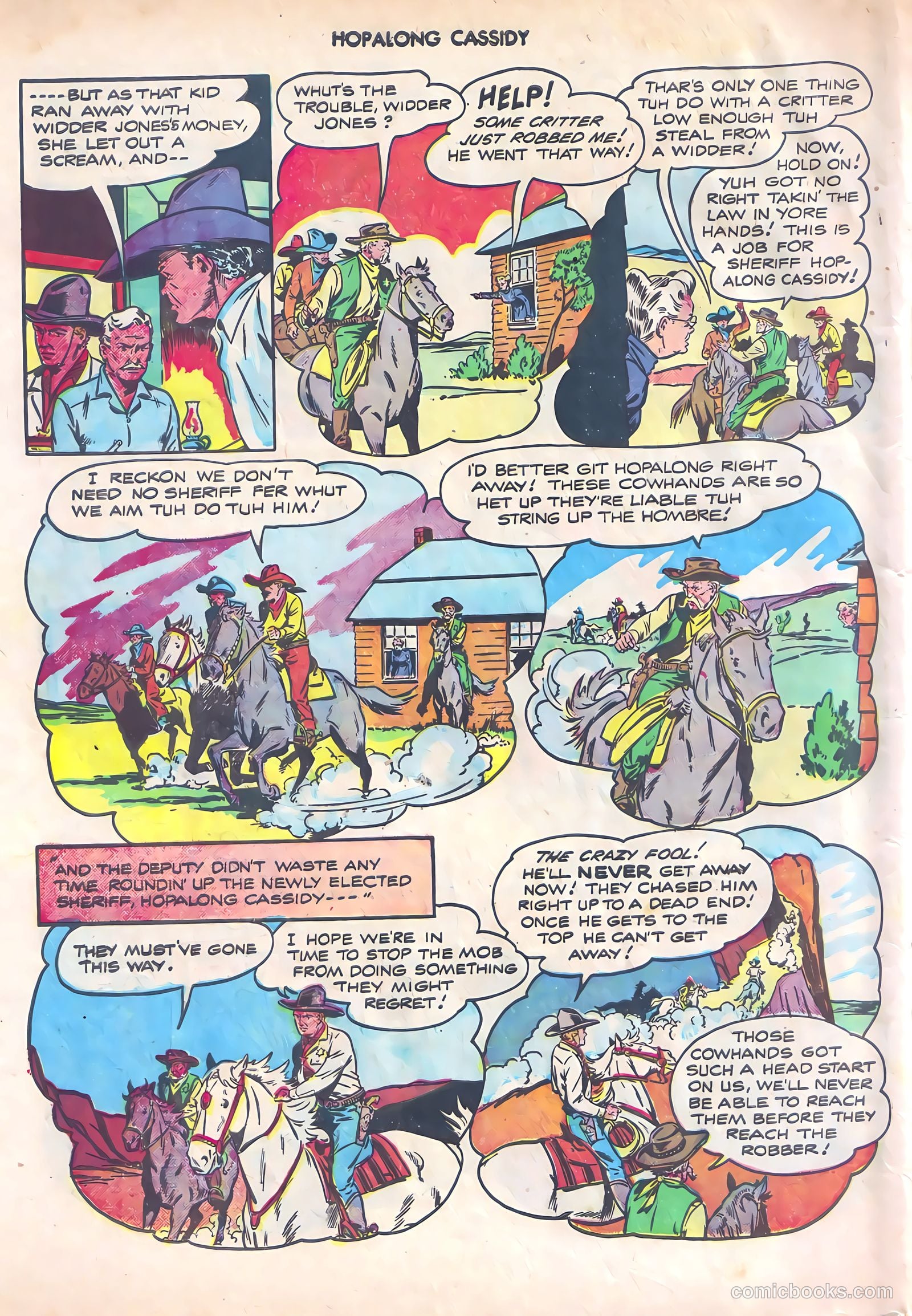 Hopalong Cassidy #10 (1947) — page 44 of 52