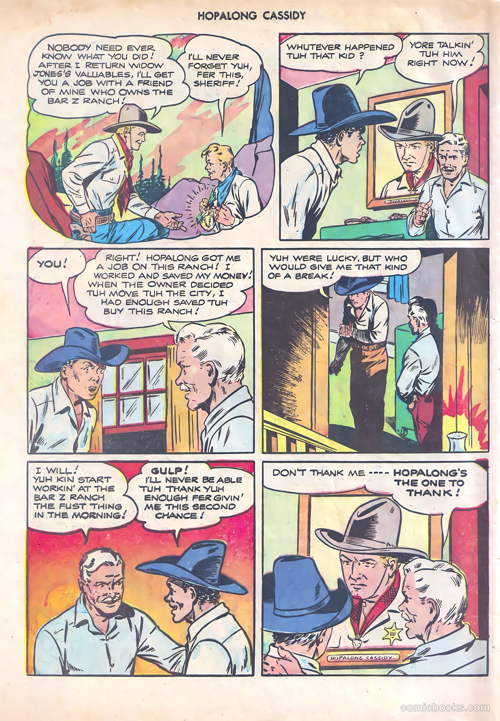 Hopalong Cassidy #10 (1947) — page 48 of 52
