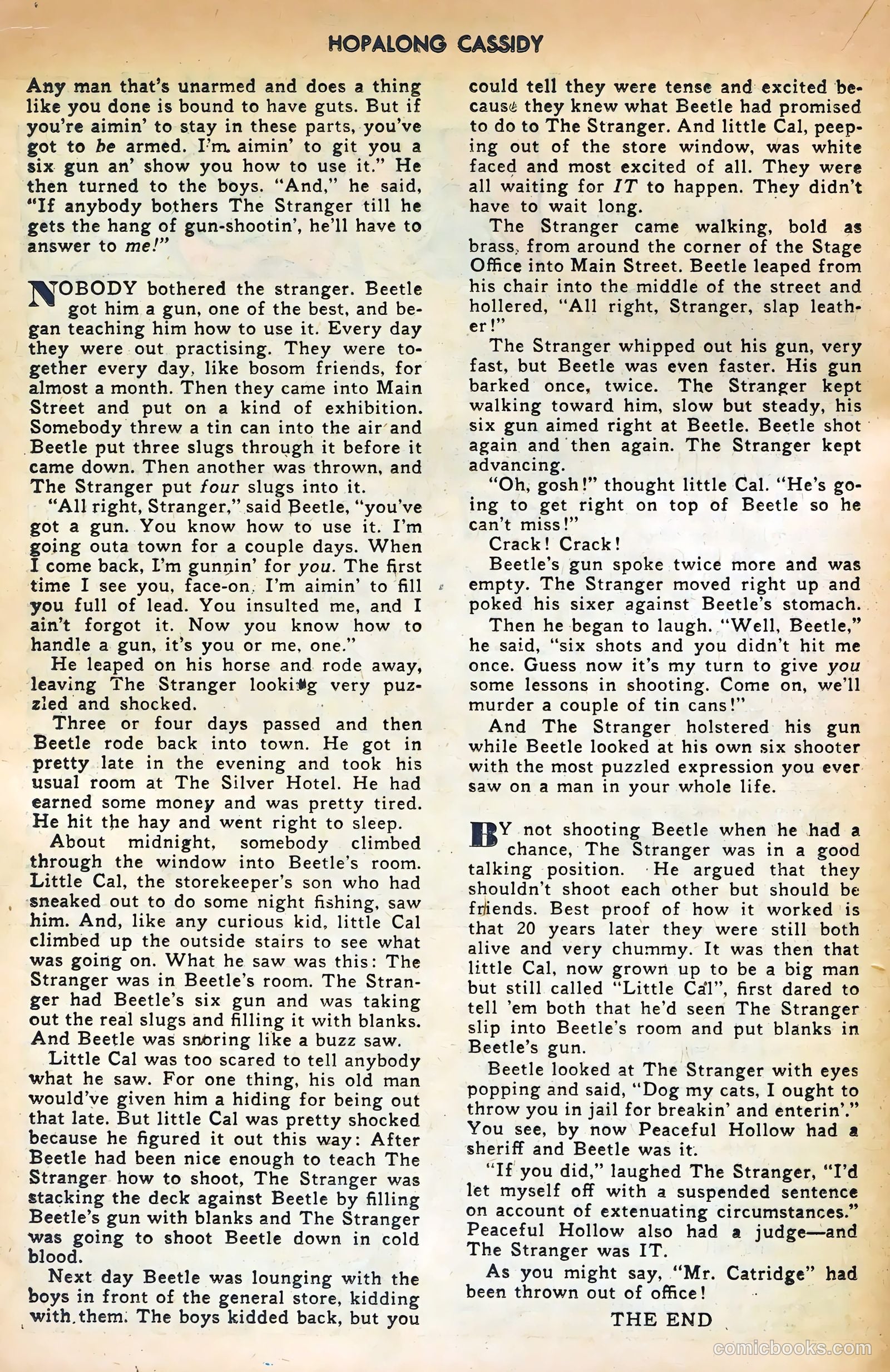 Hopalong Cassidy #14 (1947) — page 36 of 52