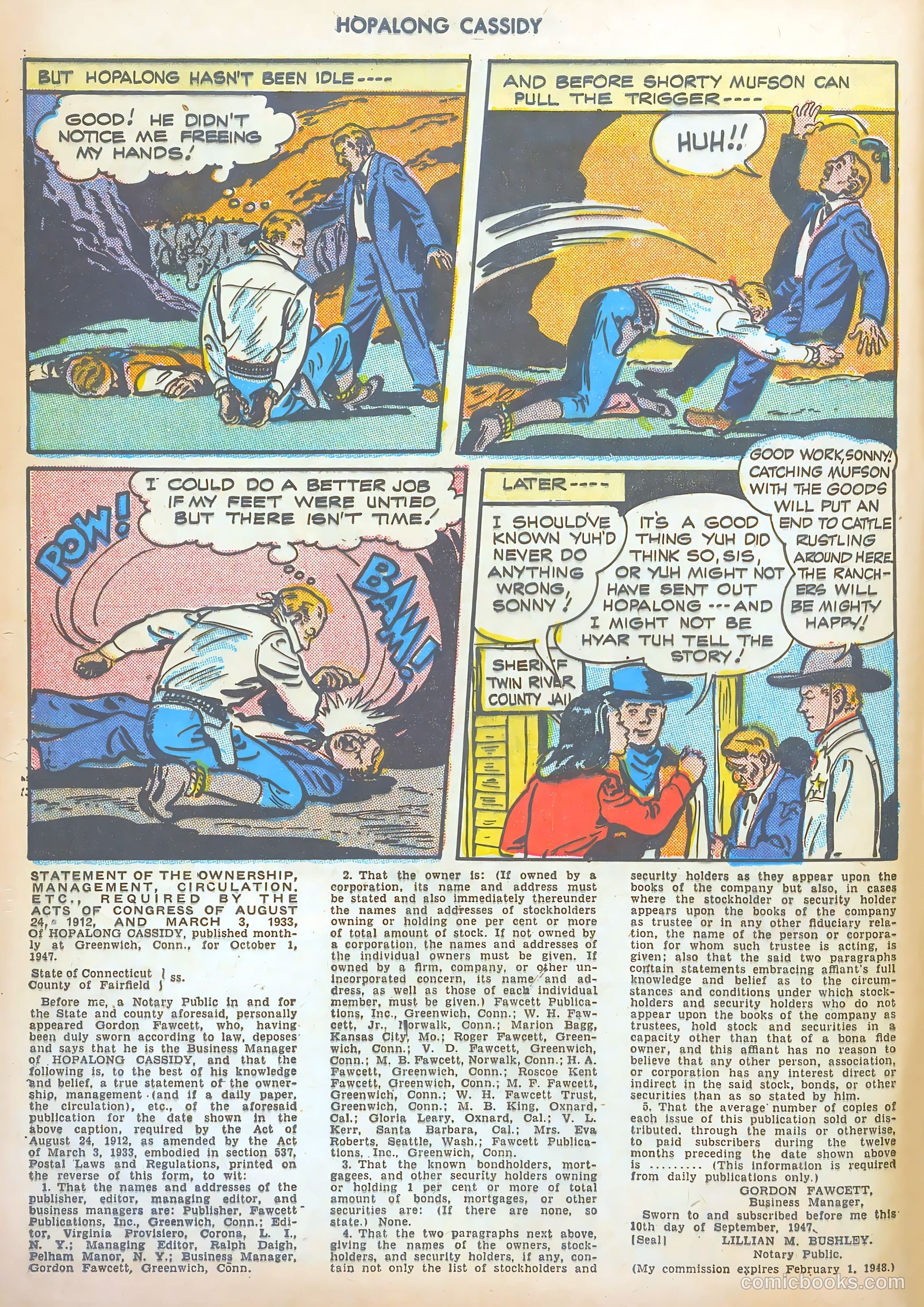 Hopalong Cassidy #15 (1948) — page 48 of 52