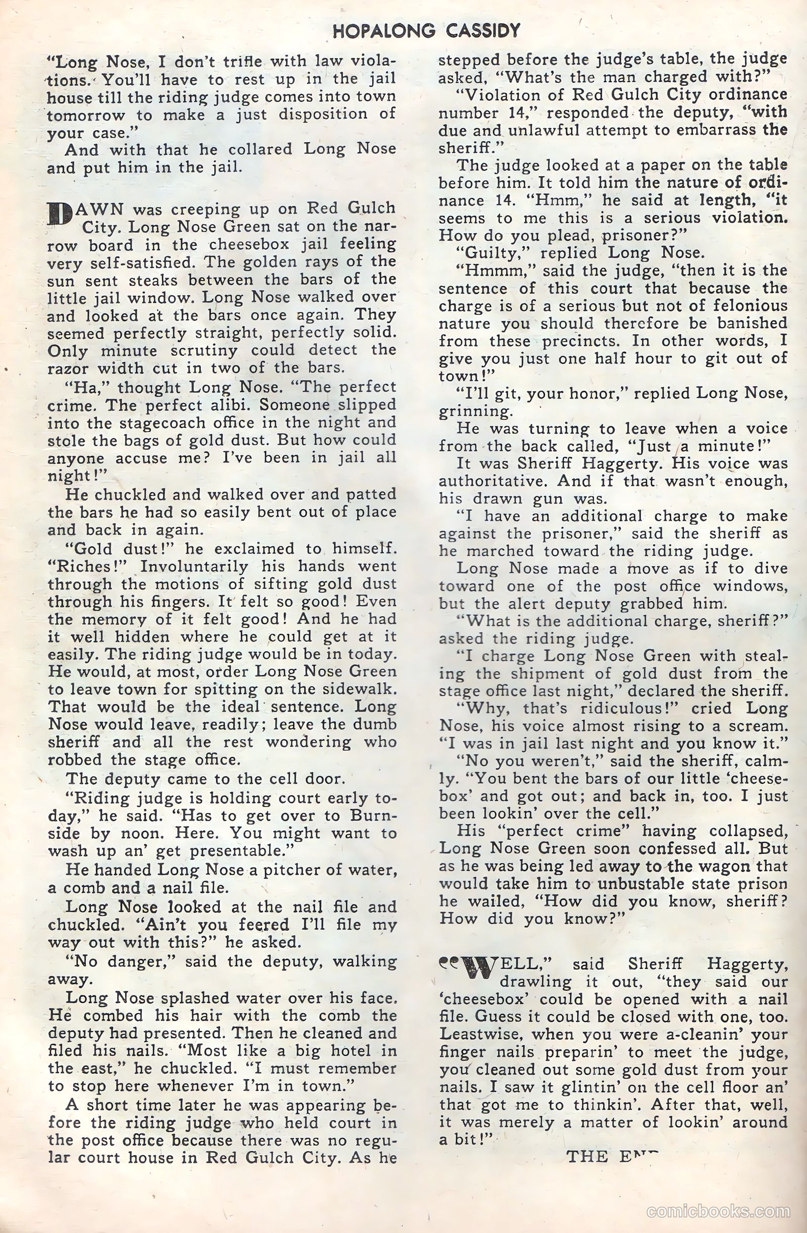 Hopalong Cassidy #19 (1948) — page 38 of 52