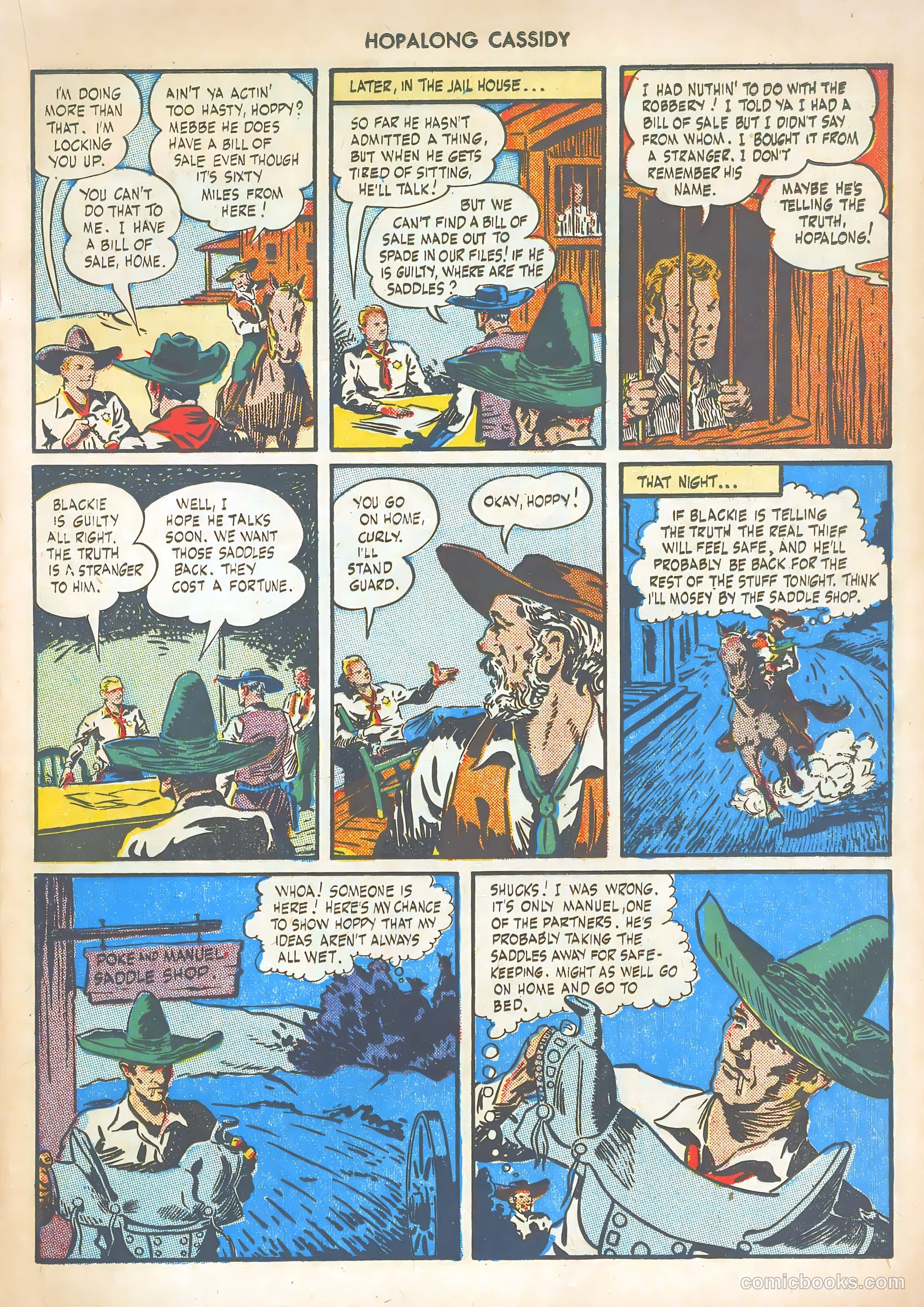 Hopalong Cassidy #2 (1946) — page 37 of 68