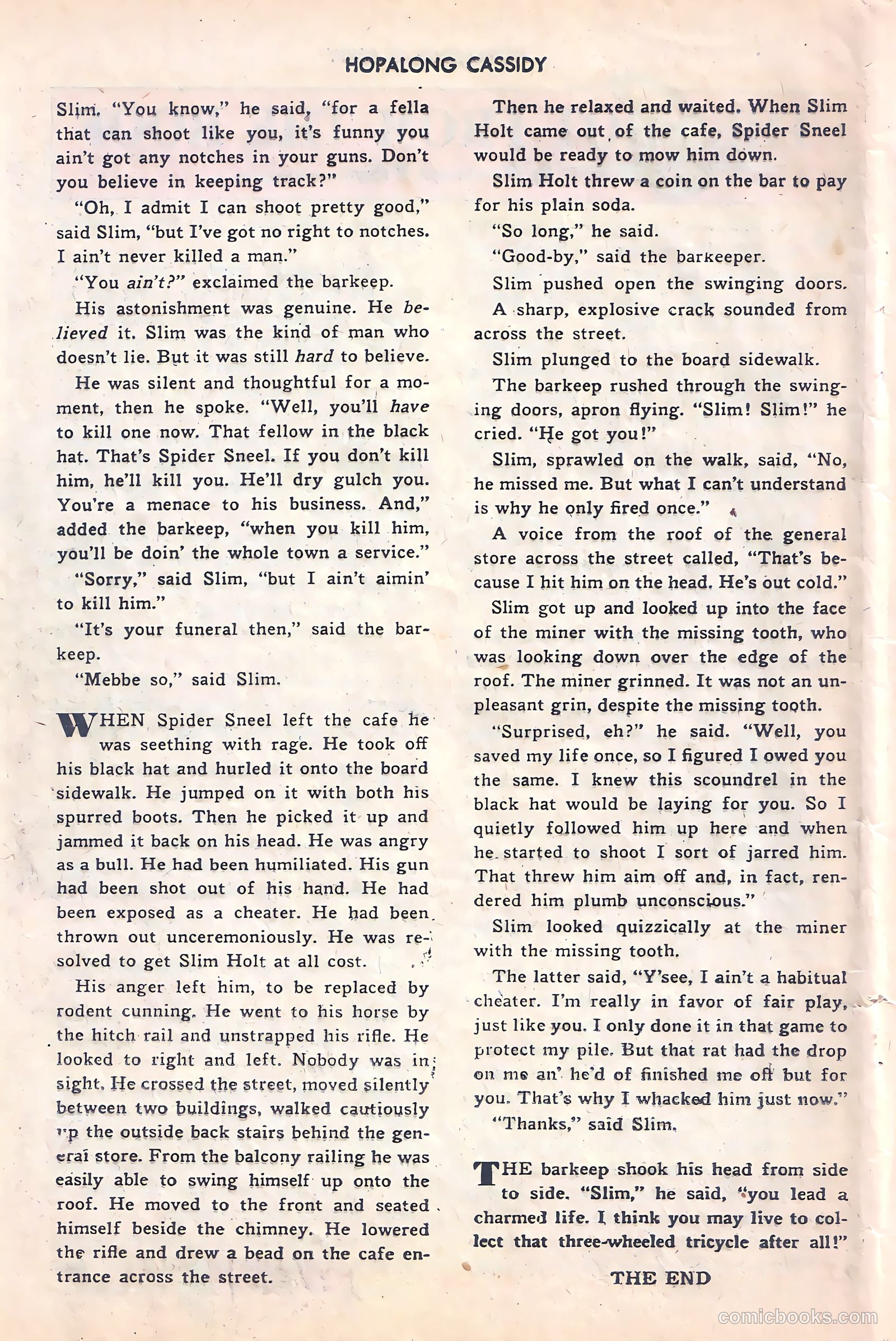 Hopalong Cassidy #21 (1948) — page 40 of 52