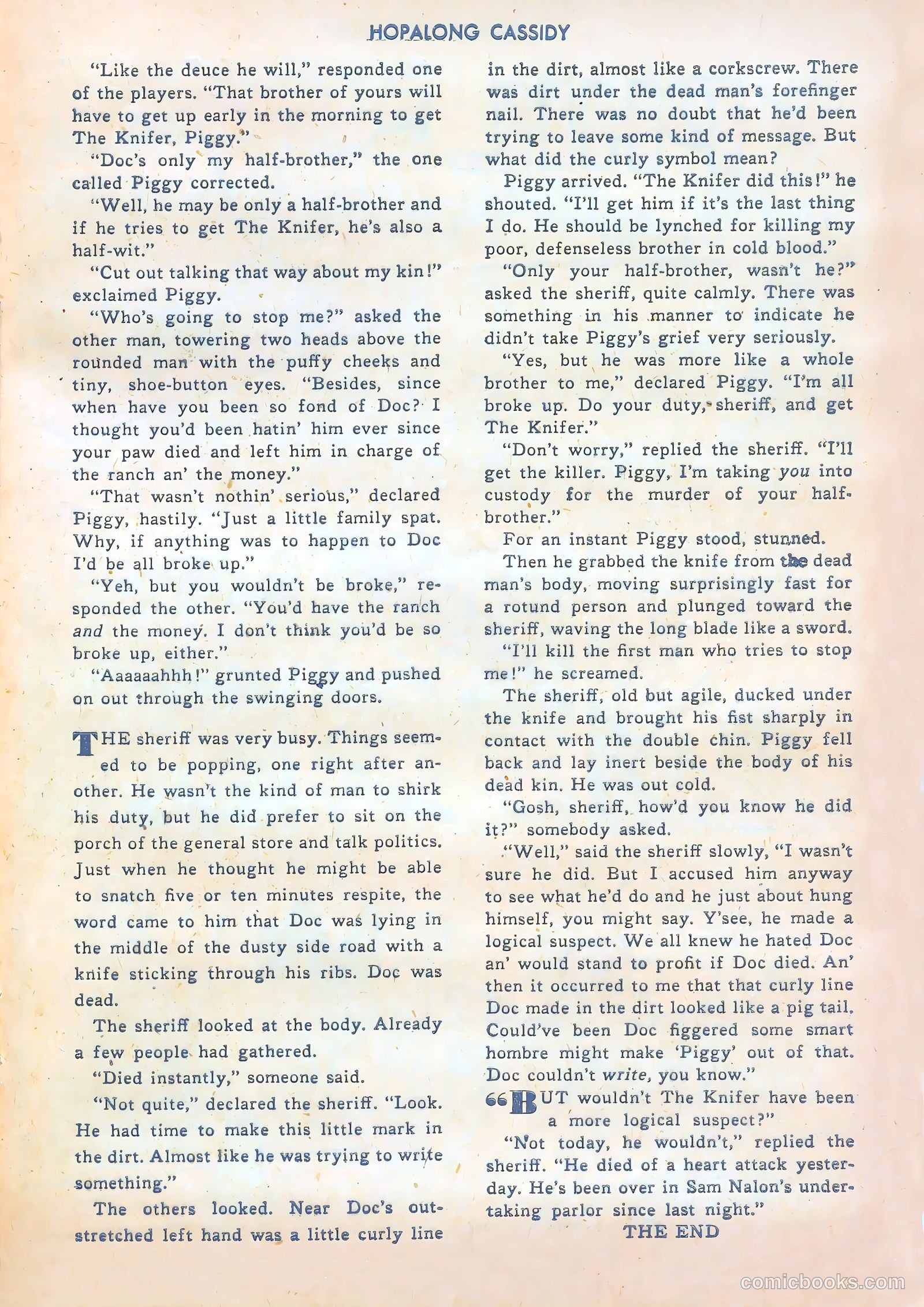 Hopalong Cassidy #25 (1948) — page 33 of 52