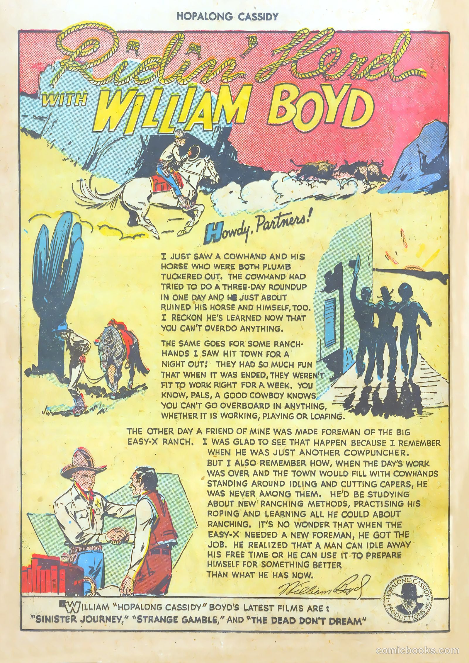 Hopalong Cassidy #25 (1948) — page 36 of 52