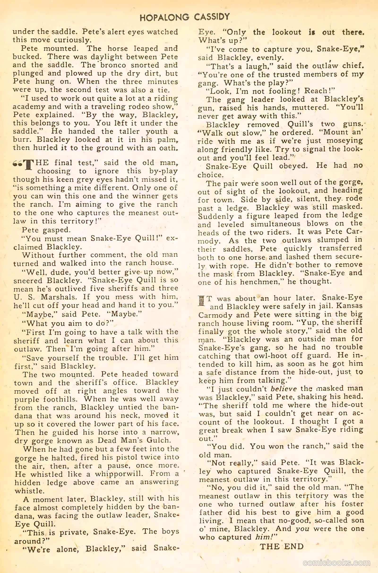 Hopalong Cassidy #30 (1949) — page 39 of 52
