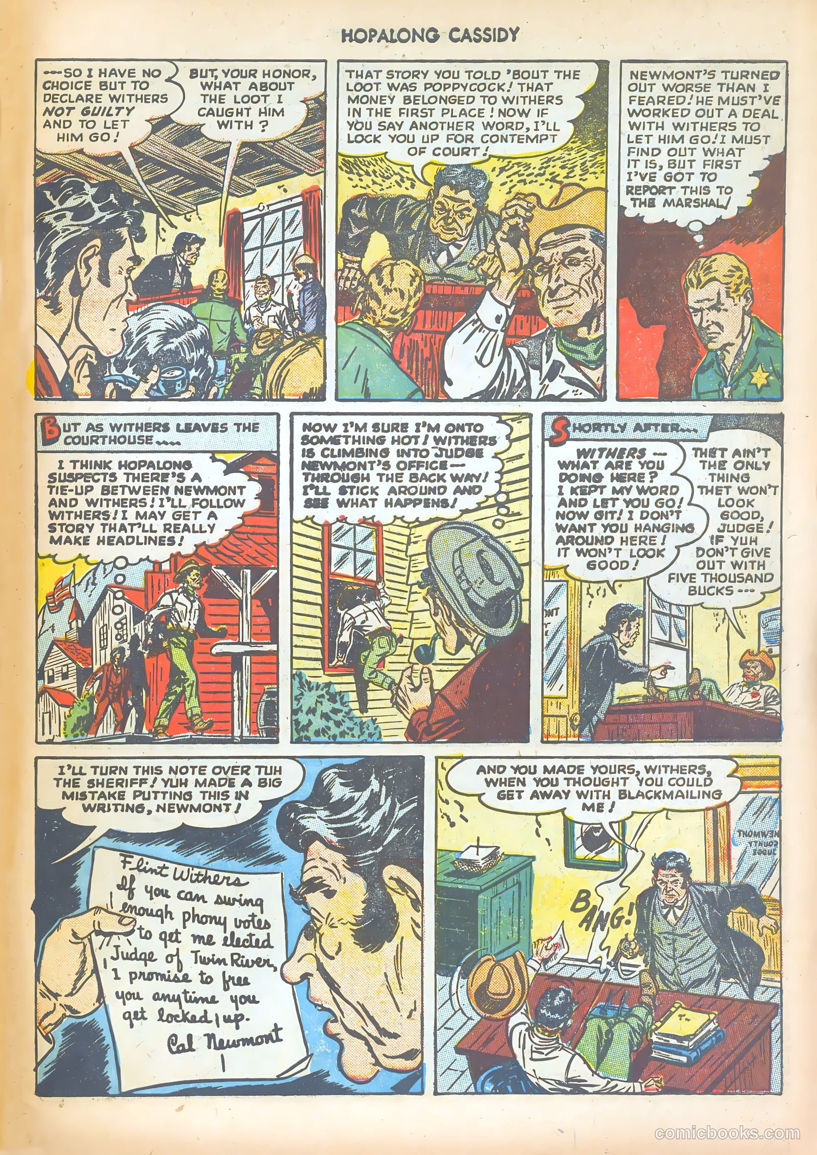 Hopalong Cassidy #31 (1949) — page 47 of 52