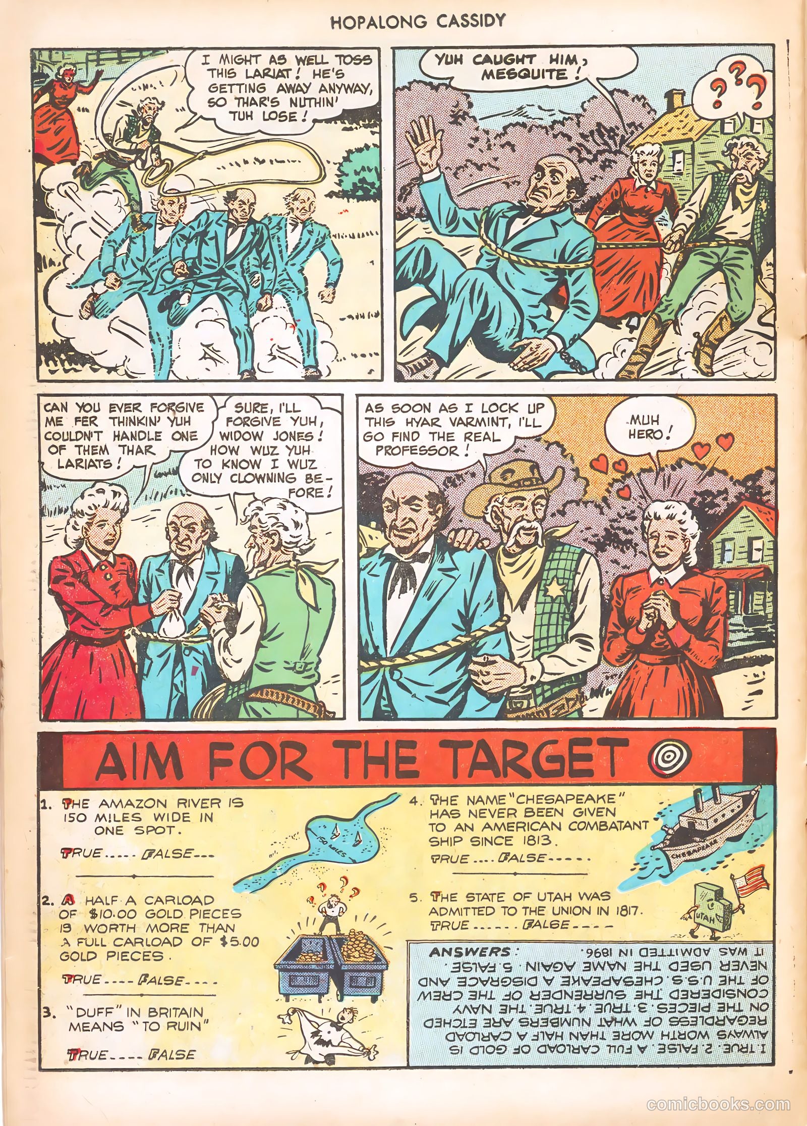 Hopalong Cassidy #33 (1949) — page 38 of 52
