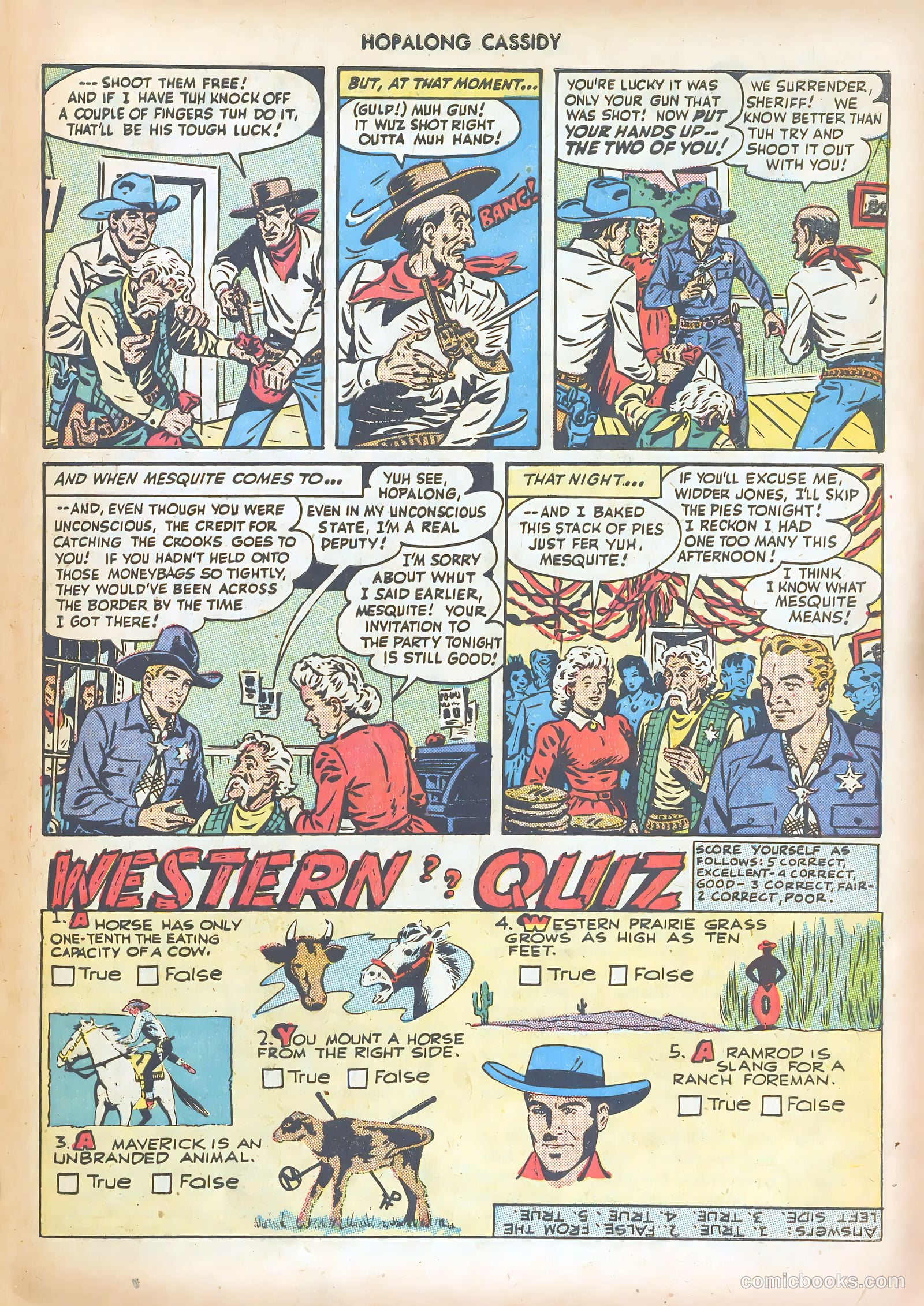 Hopalong Cassidy #34 (1949) — page 33 of 52