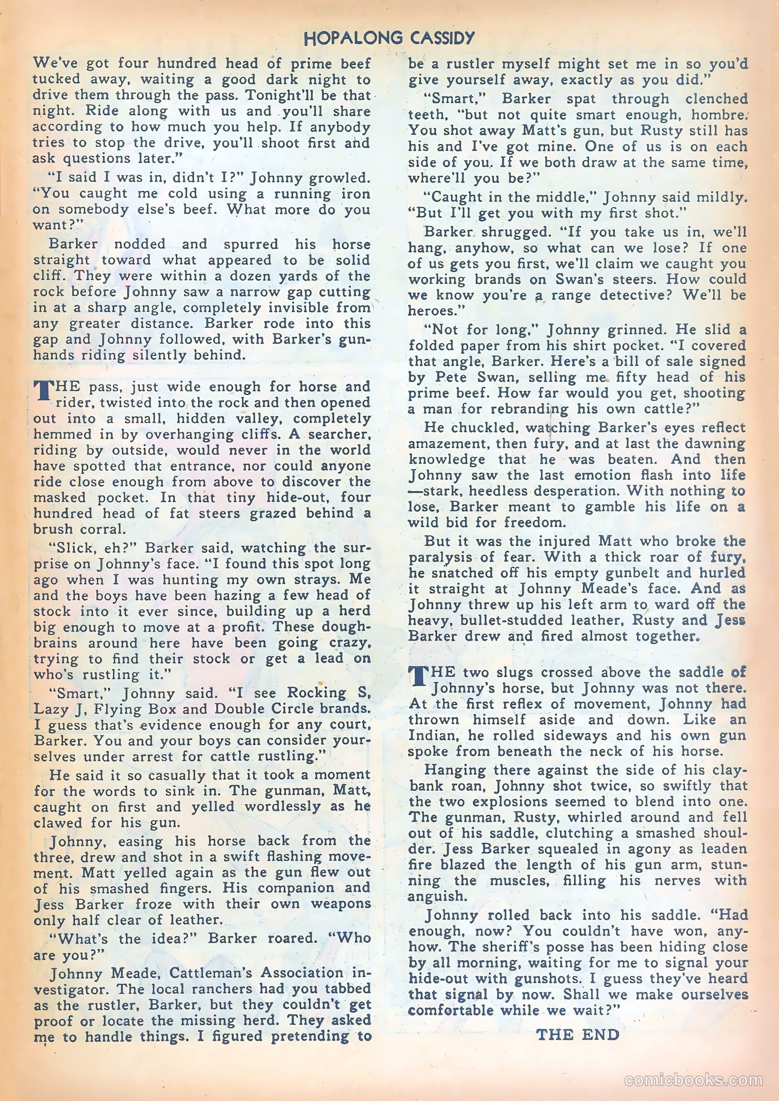 Hopalong Cassidy #36 (1949) — page 27 of 36