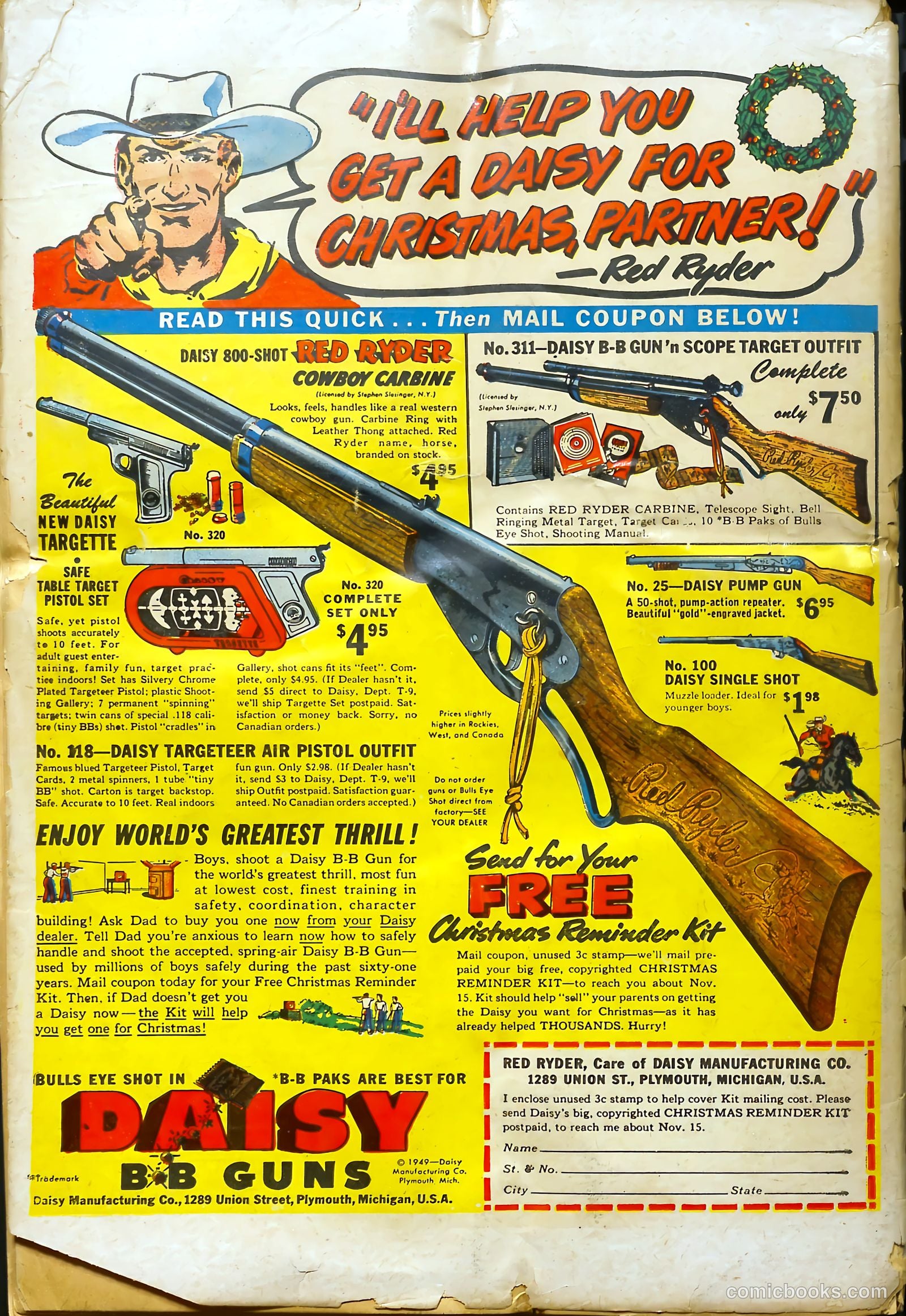 Hopalong Cassidy #37 (1949) — page 52 of 52