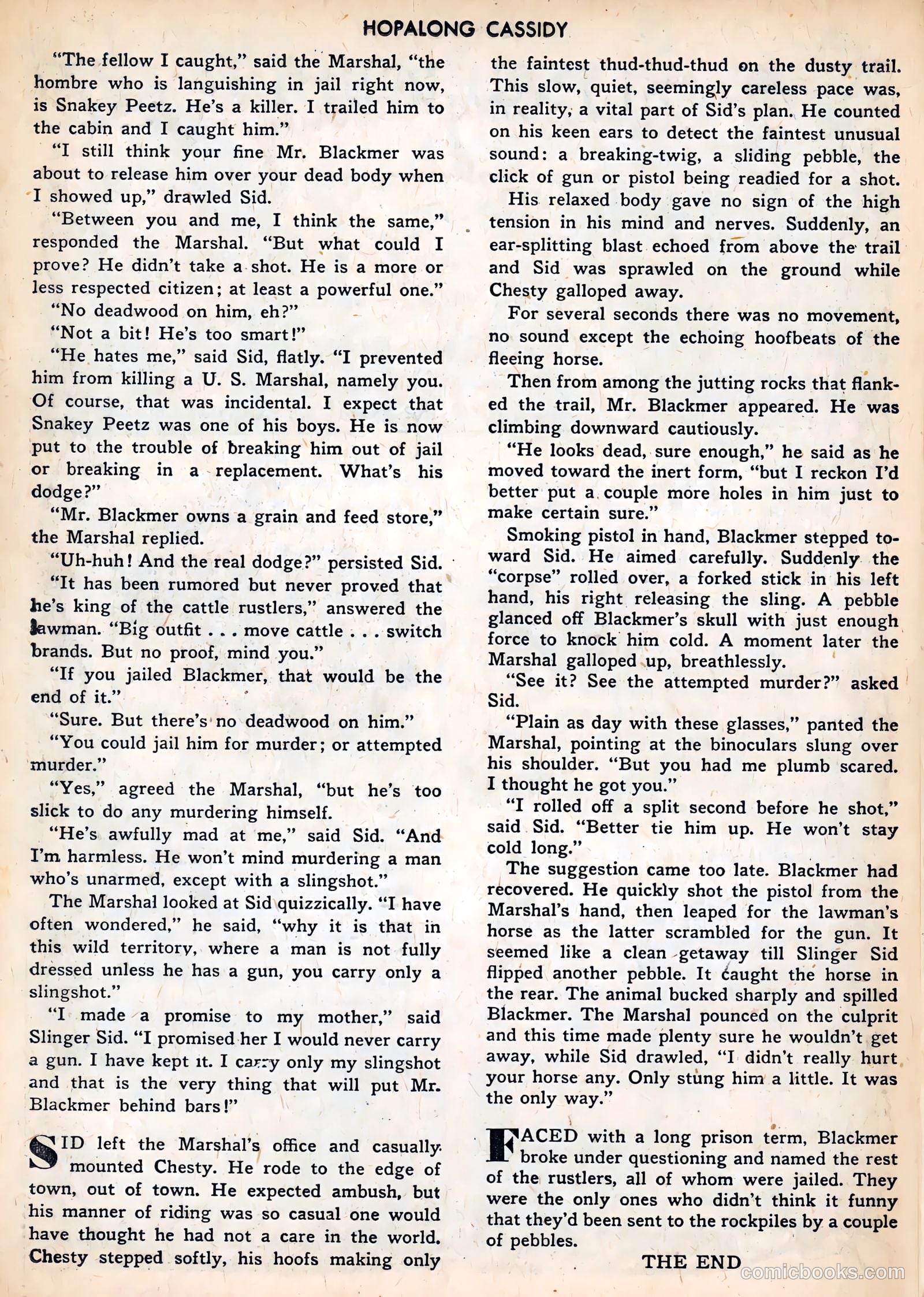 Hopalong Cassidy #38 (1949) — page 38 of 52