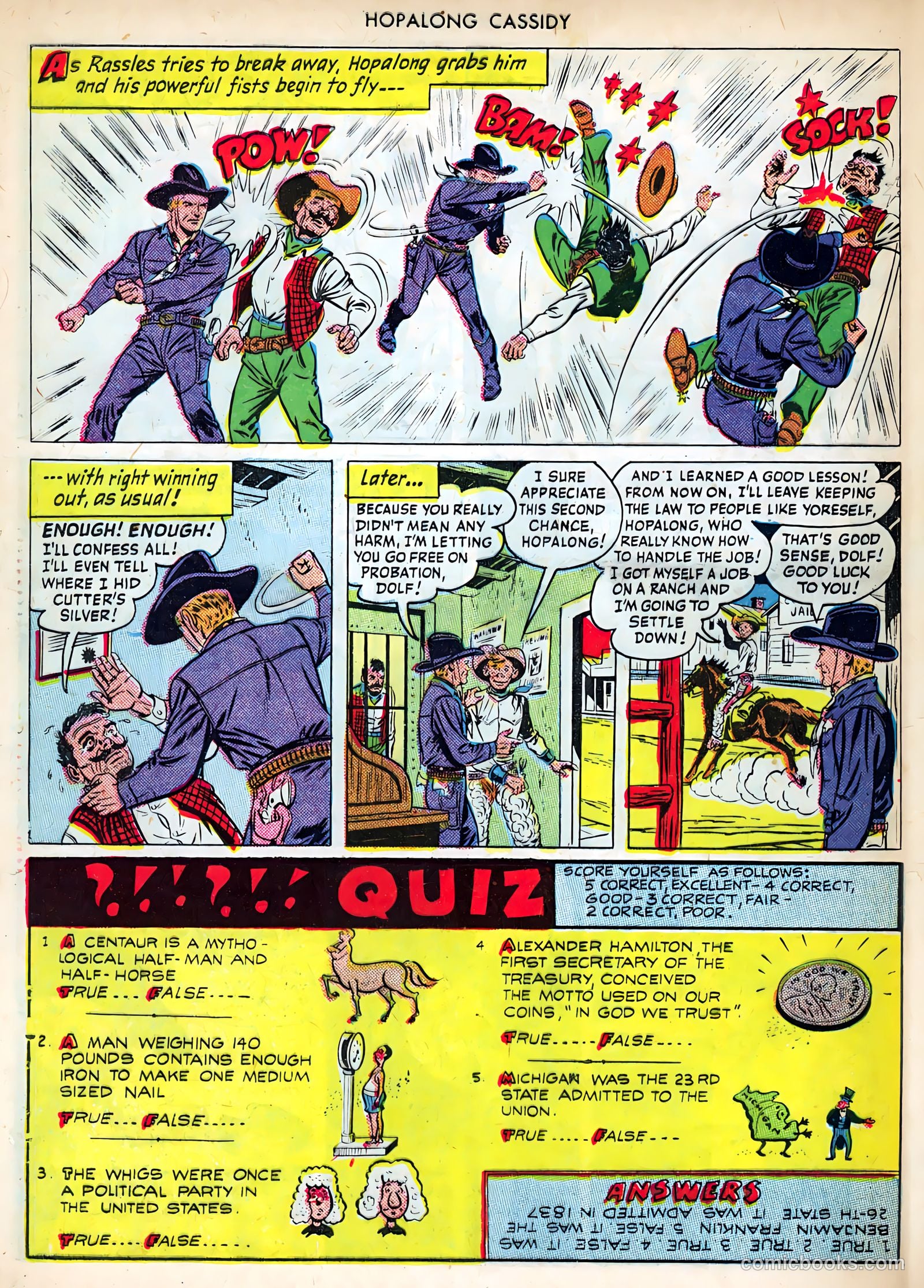 Hopalong Cassidy #38 (1949) — page 48 of 52