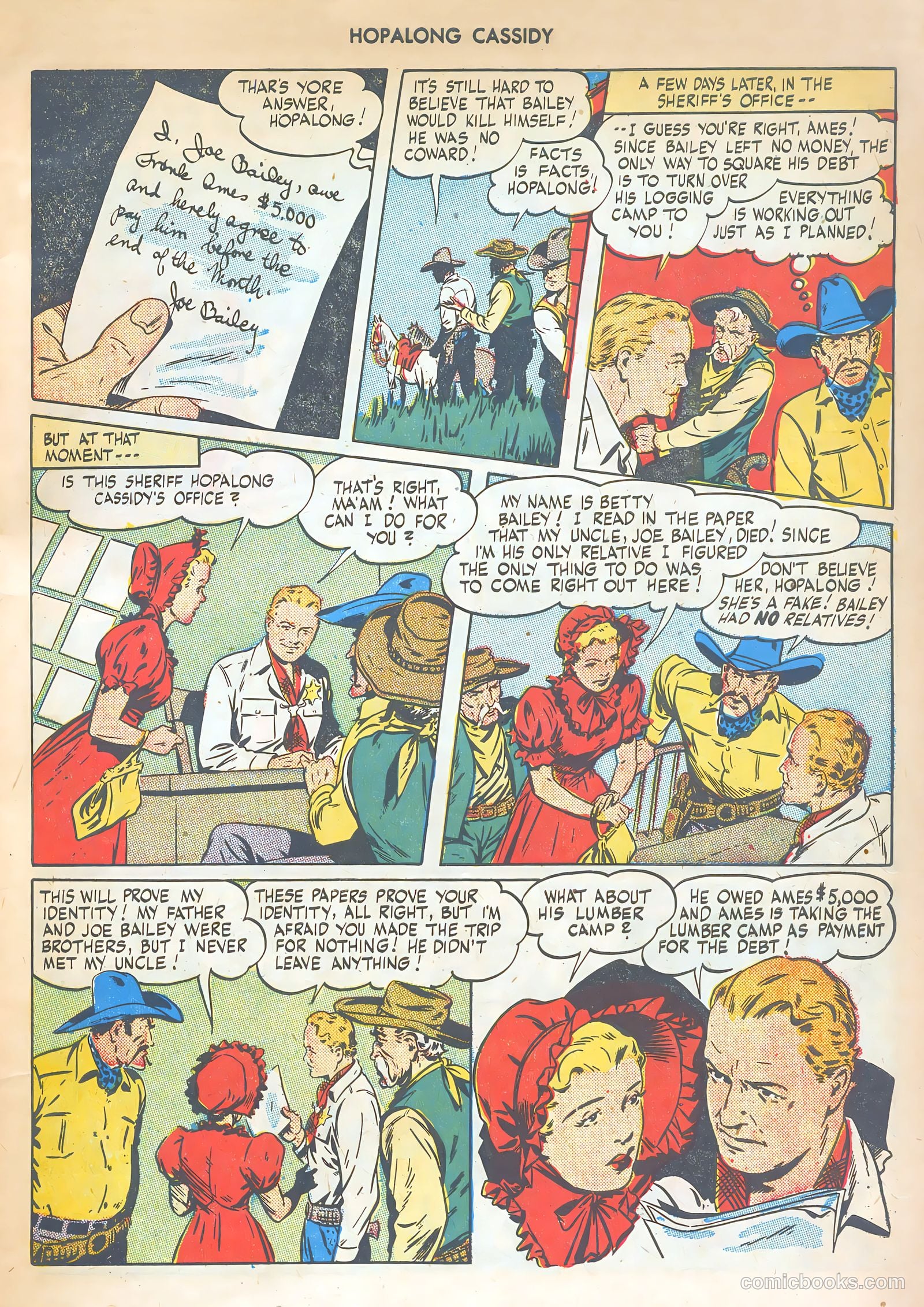 Hopalong Cassidy #4 (1946) — page 7 of 52